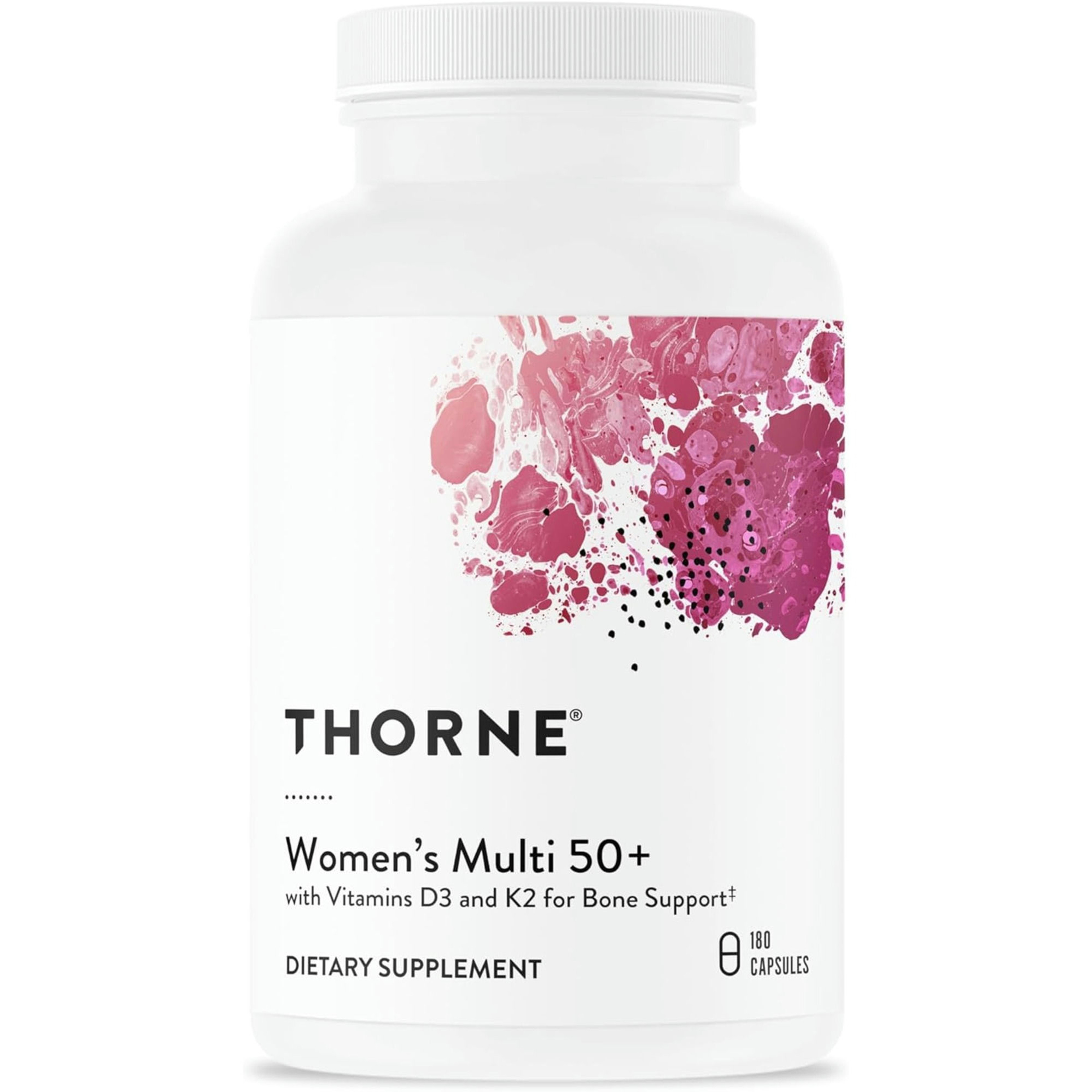 Thorne Women's Multi 50+ with Vitamins D3 and K2 for Bone Support Dietary Supplement