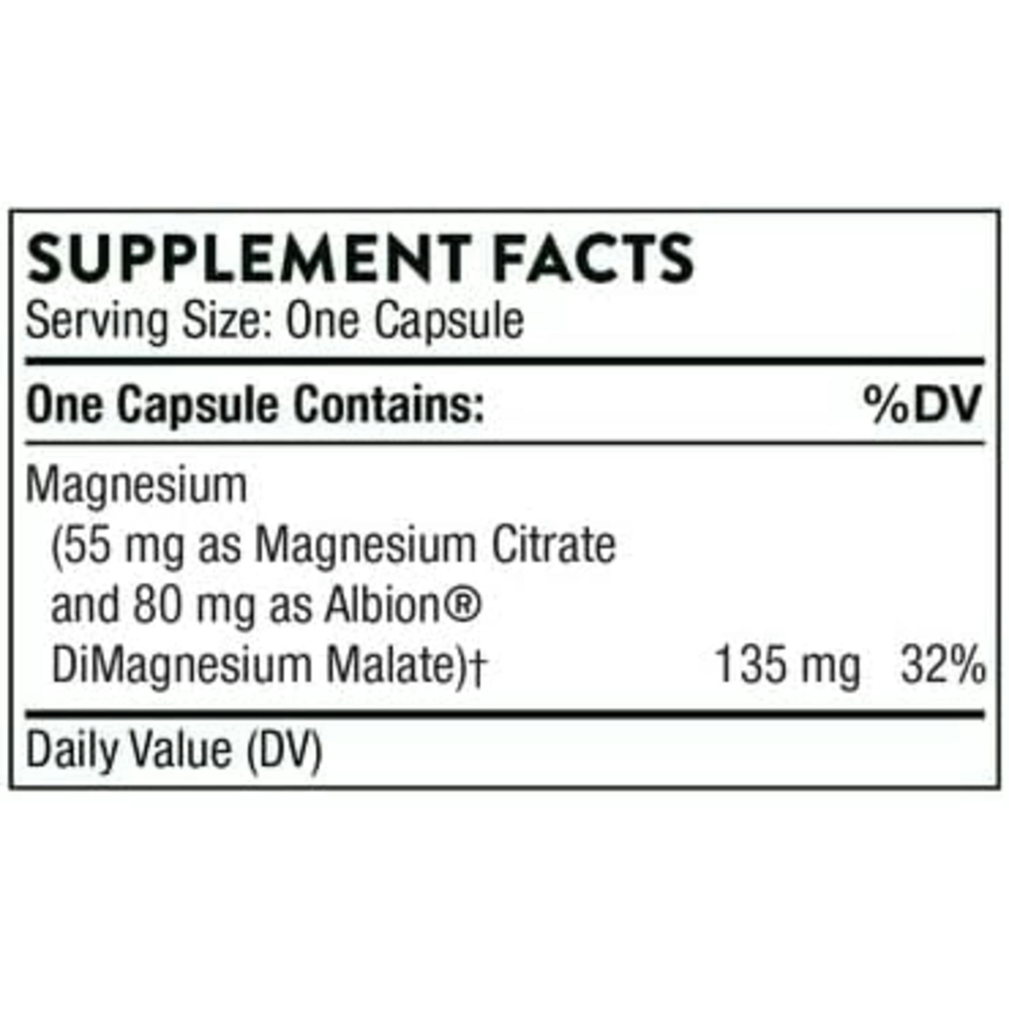 Thorne Magnesium CitraMate Dietary Supplement, 135 mg