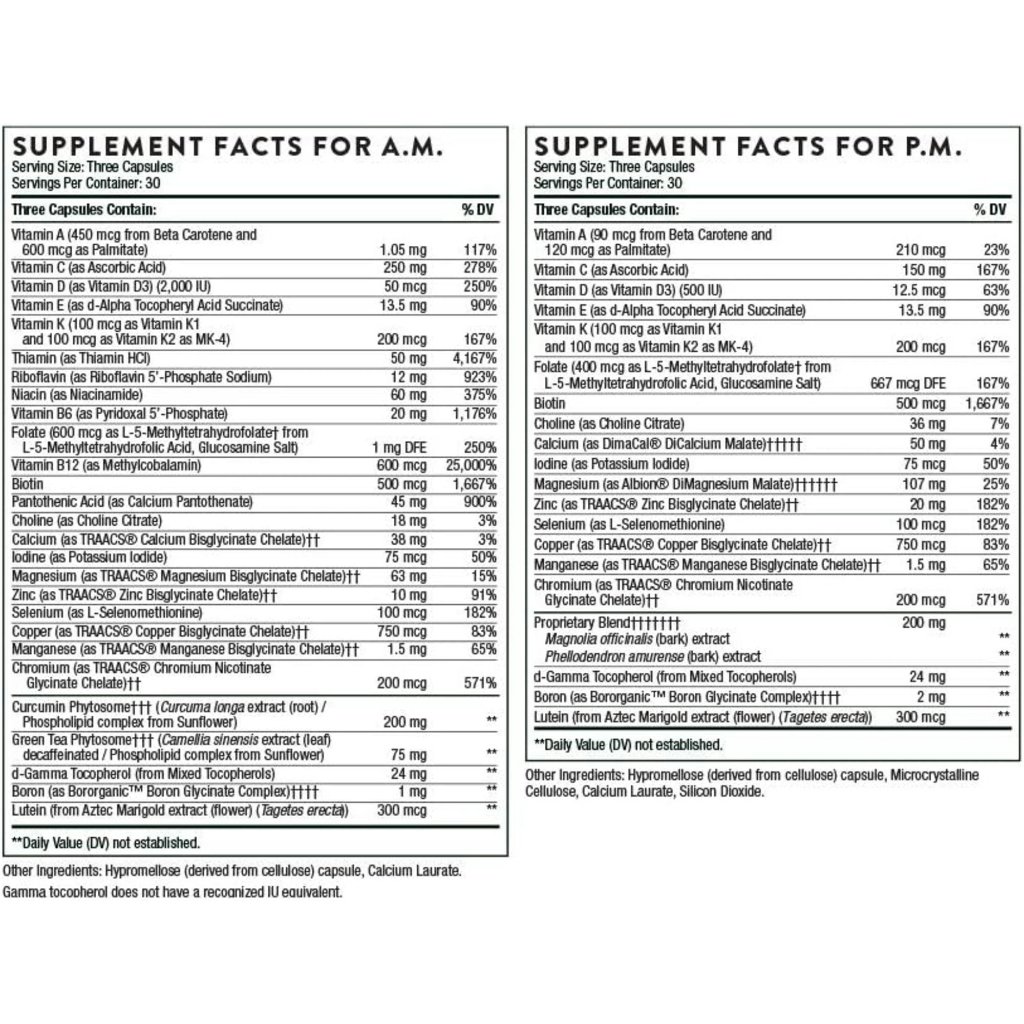 Thorne Multi-Vitamin Elite Dietary Supplement