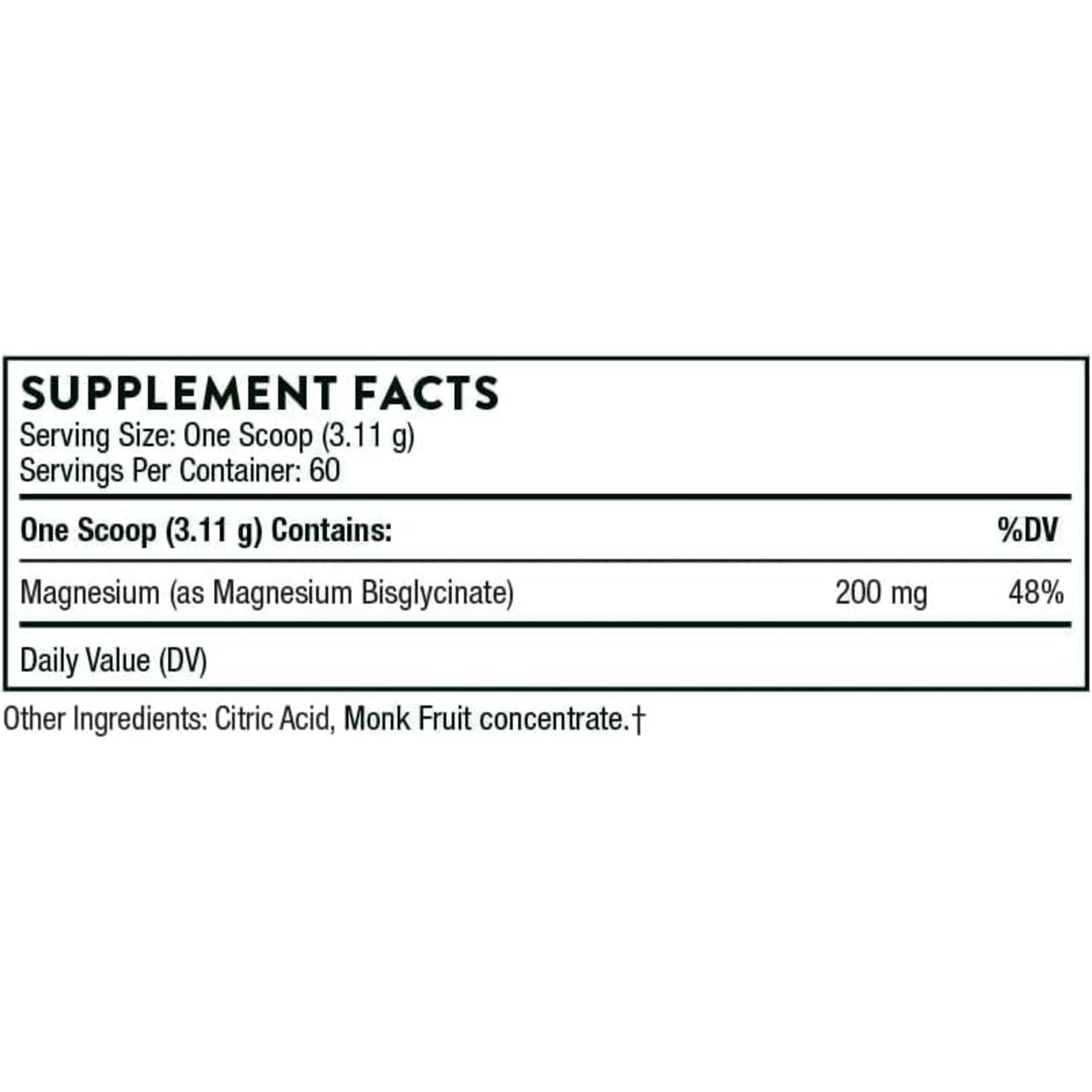 Thorne Magnesium Bisglycinate Dietary Supplement