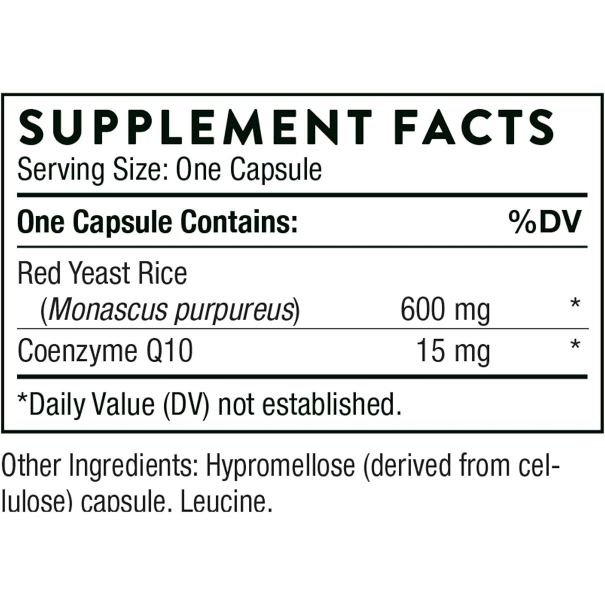 Thorne Red Yeast RIce + CoQ10 Dietary Supplement