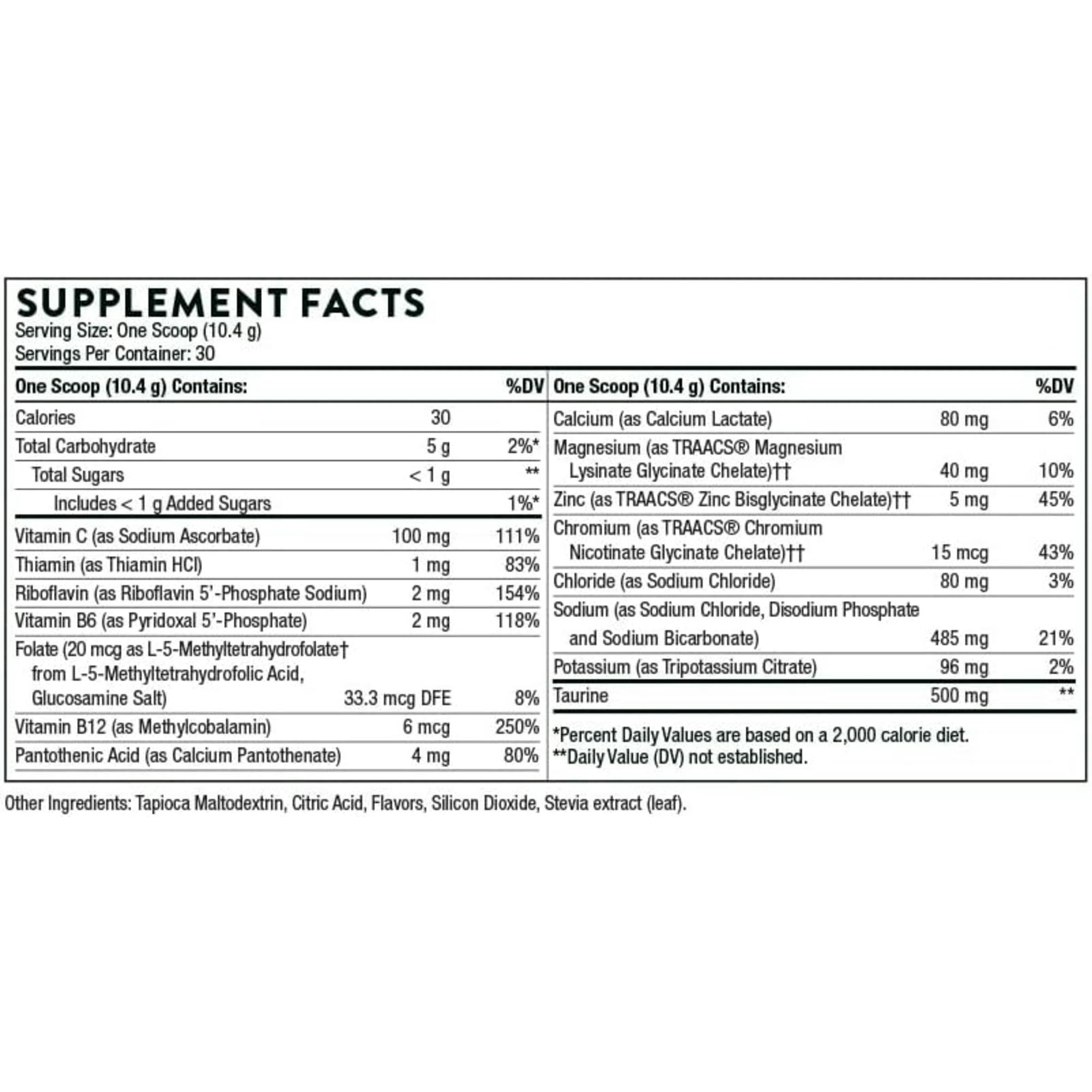 Thorne Catalyte Flavored Electrolytes