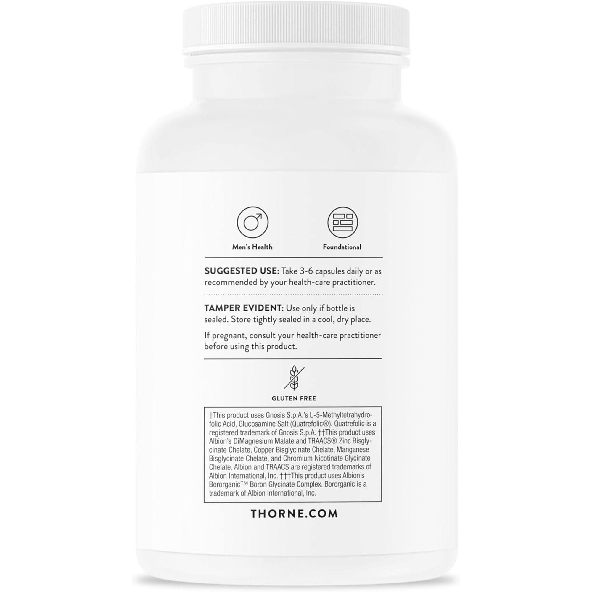 Thorne Men's Multi 50+ with Lycopene and Zinc for Prostate Support