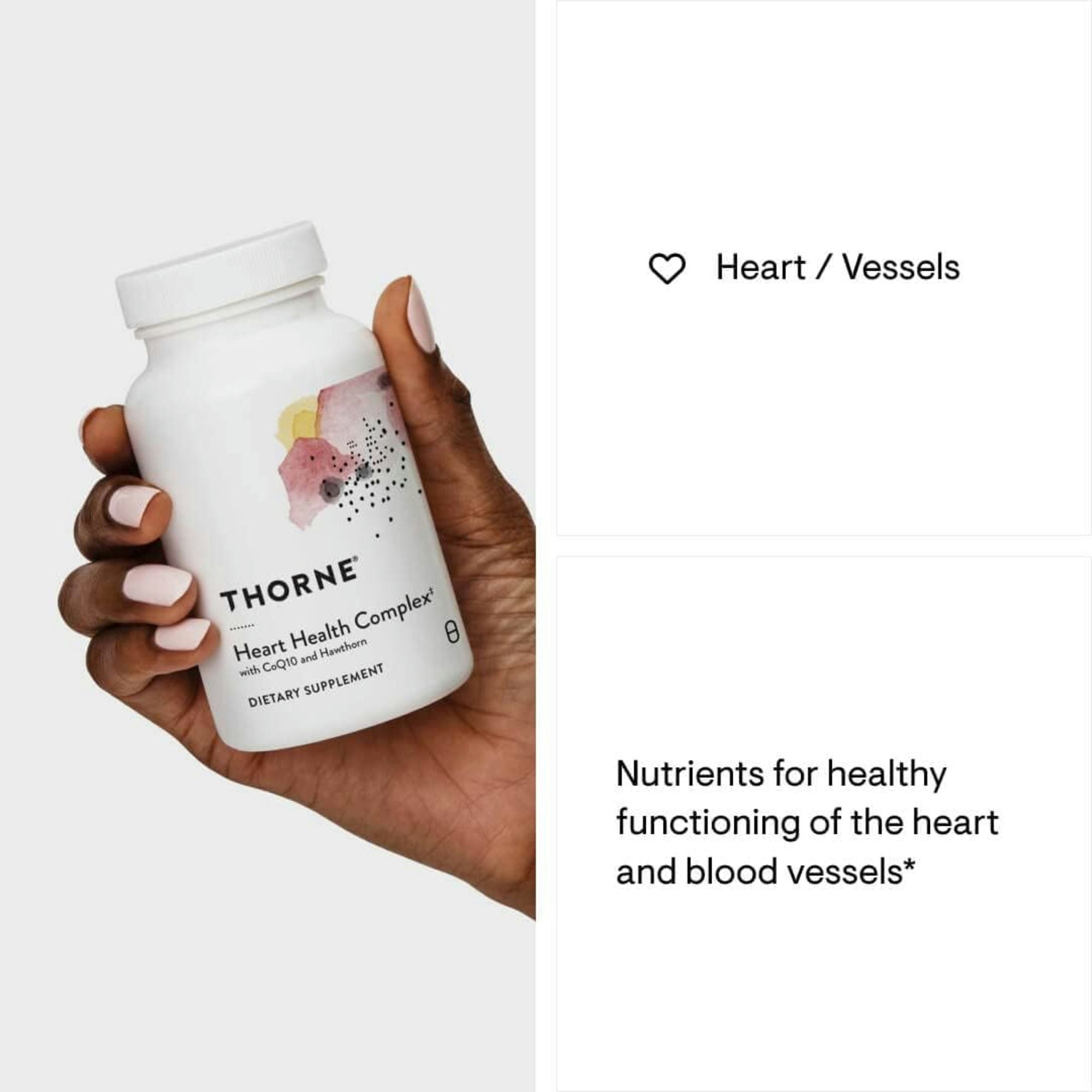 Thorne Heart Health Complex with CoQ10 and Hawthorn Dietary Supplement