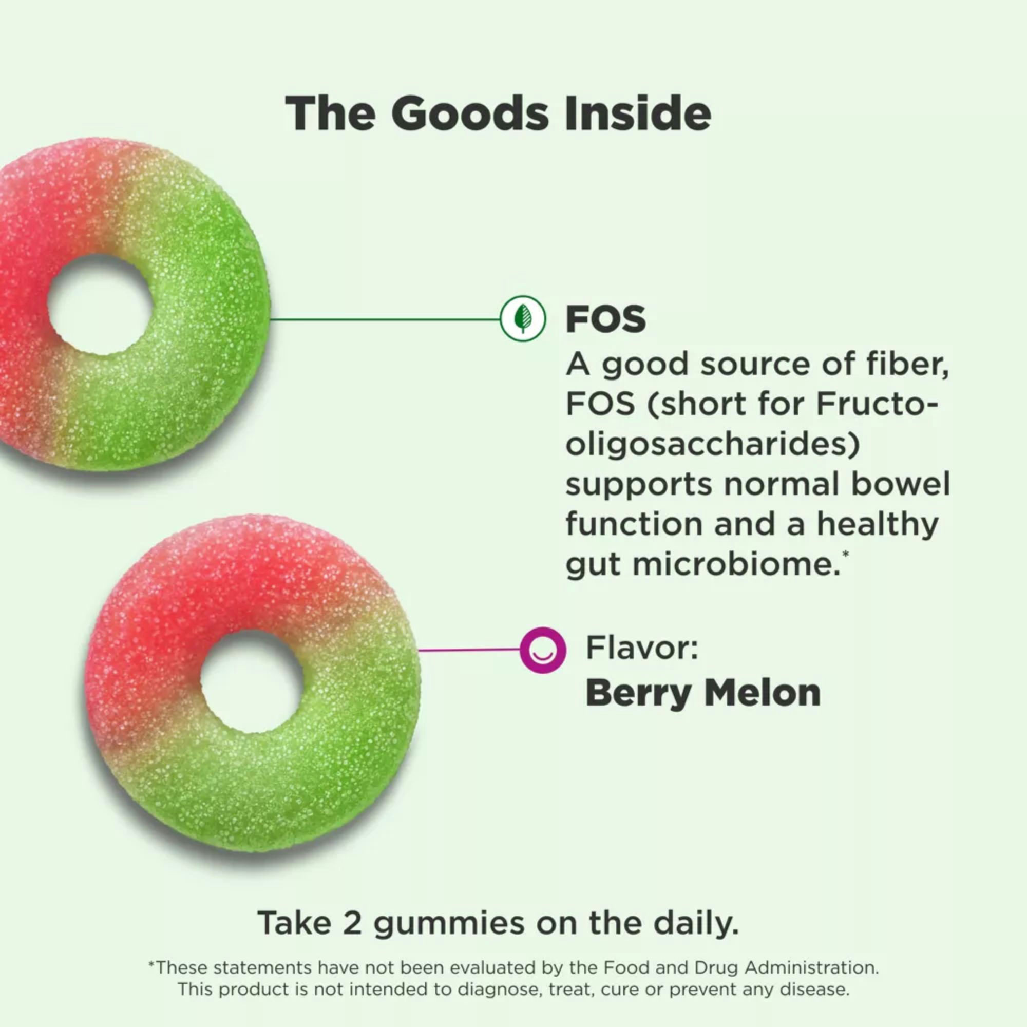 OLLY Fiber Digestive Support Gummy Rings