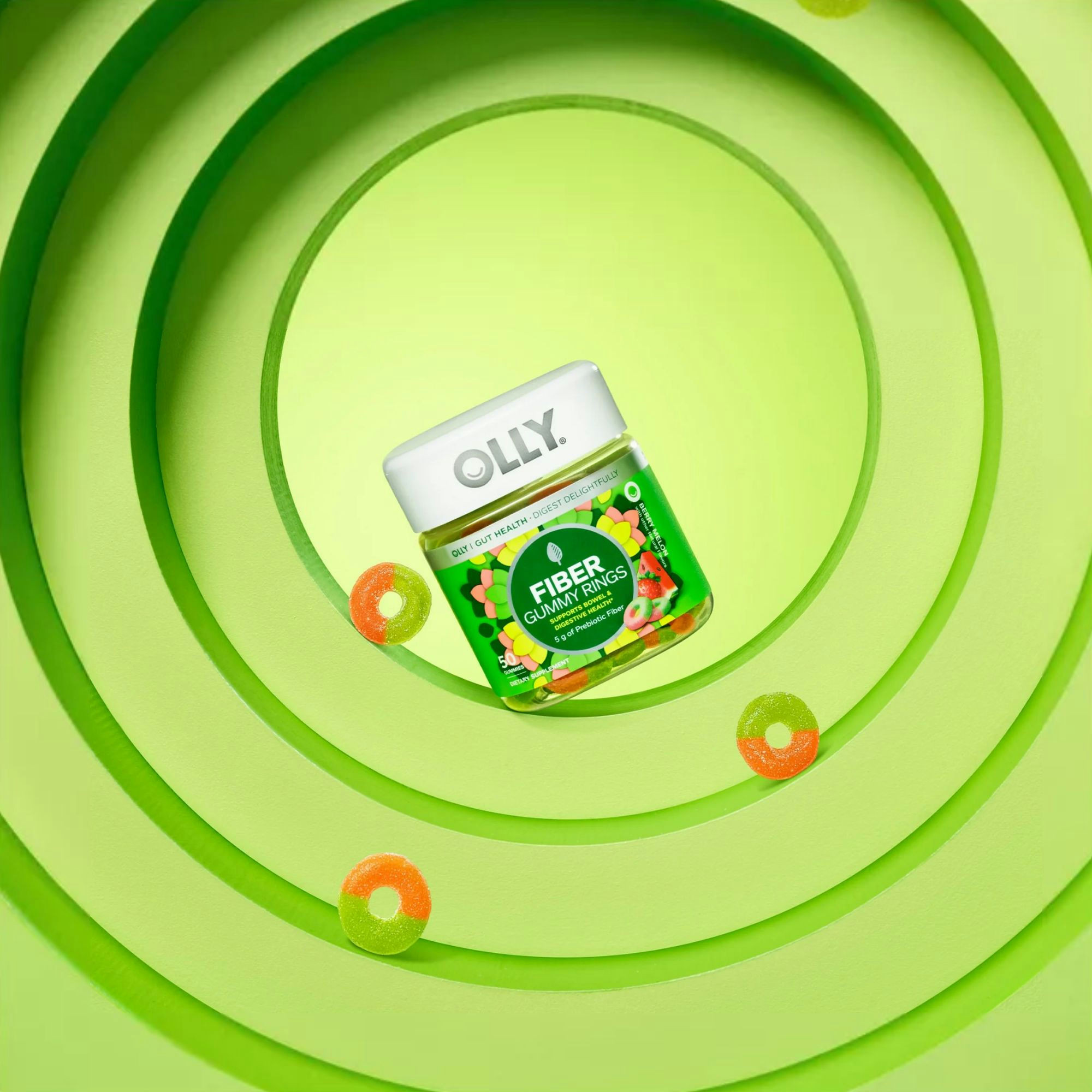 OLLY Fiber Digestive Support Gummy Rings