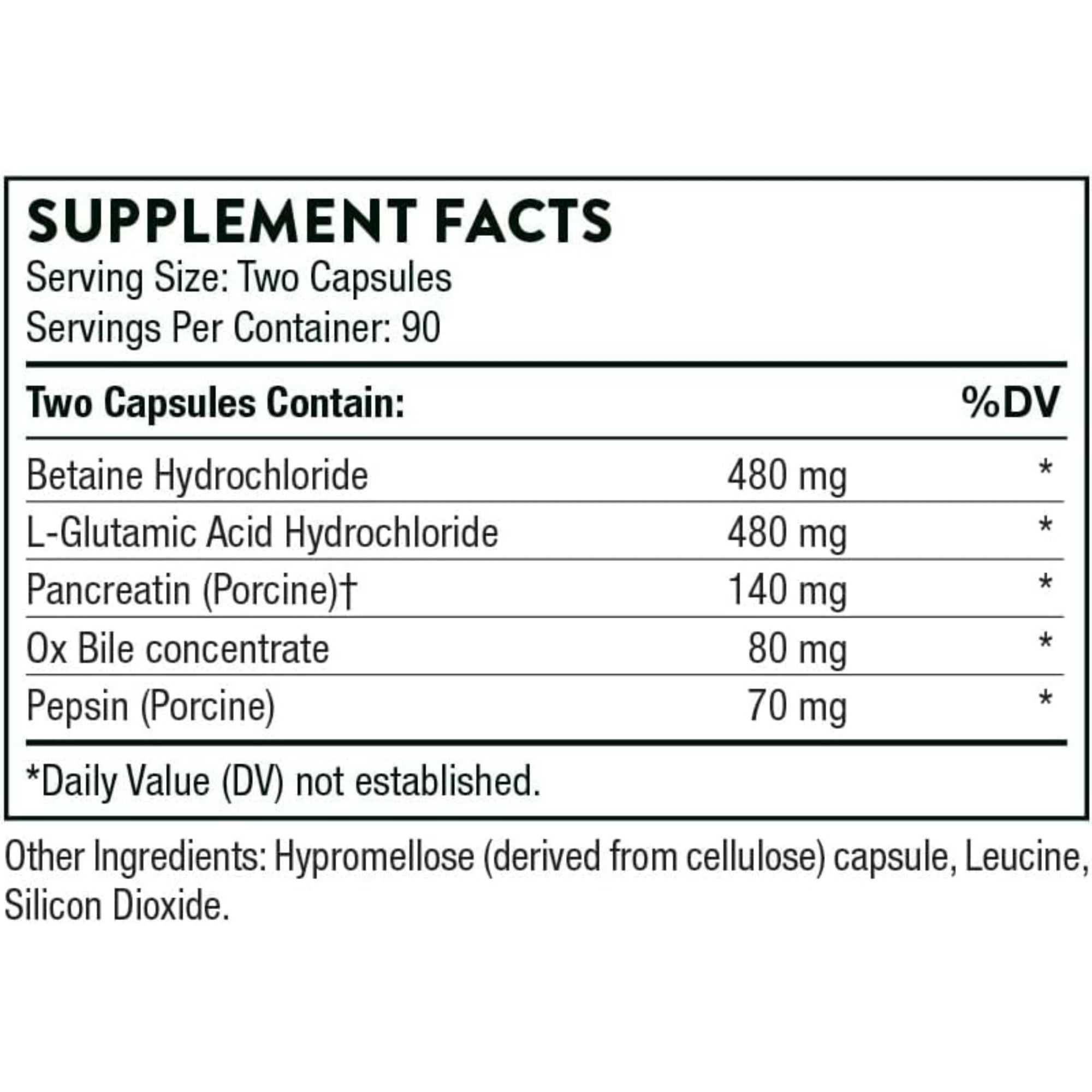 Thorne Bio-Gest Advance Digestive Enzymes Dietary Supplement