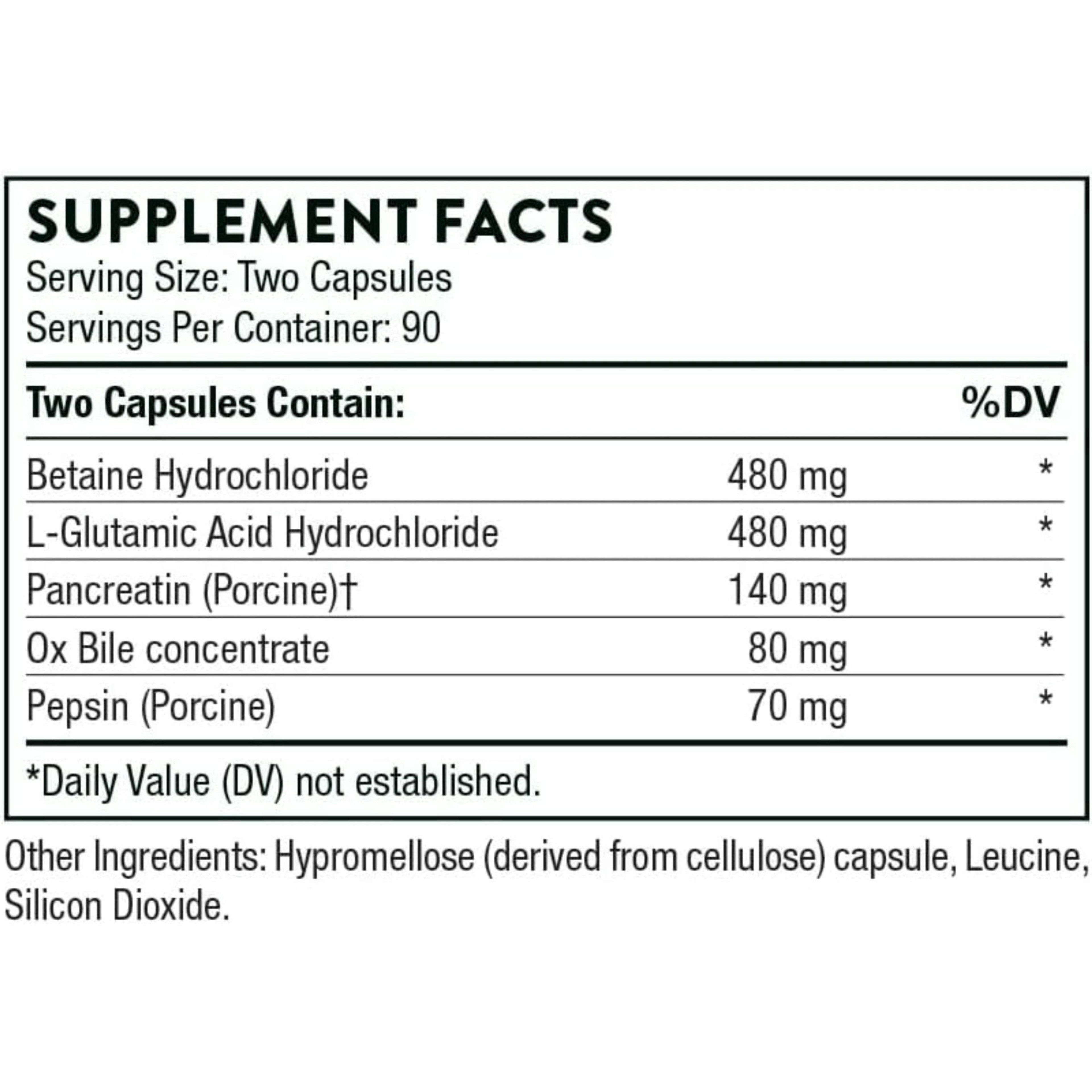 Thorne Bio-Gest Advance Digestive Enzymes Dietary Supplement