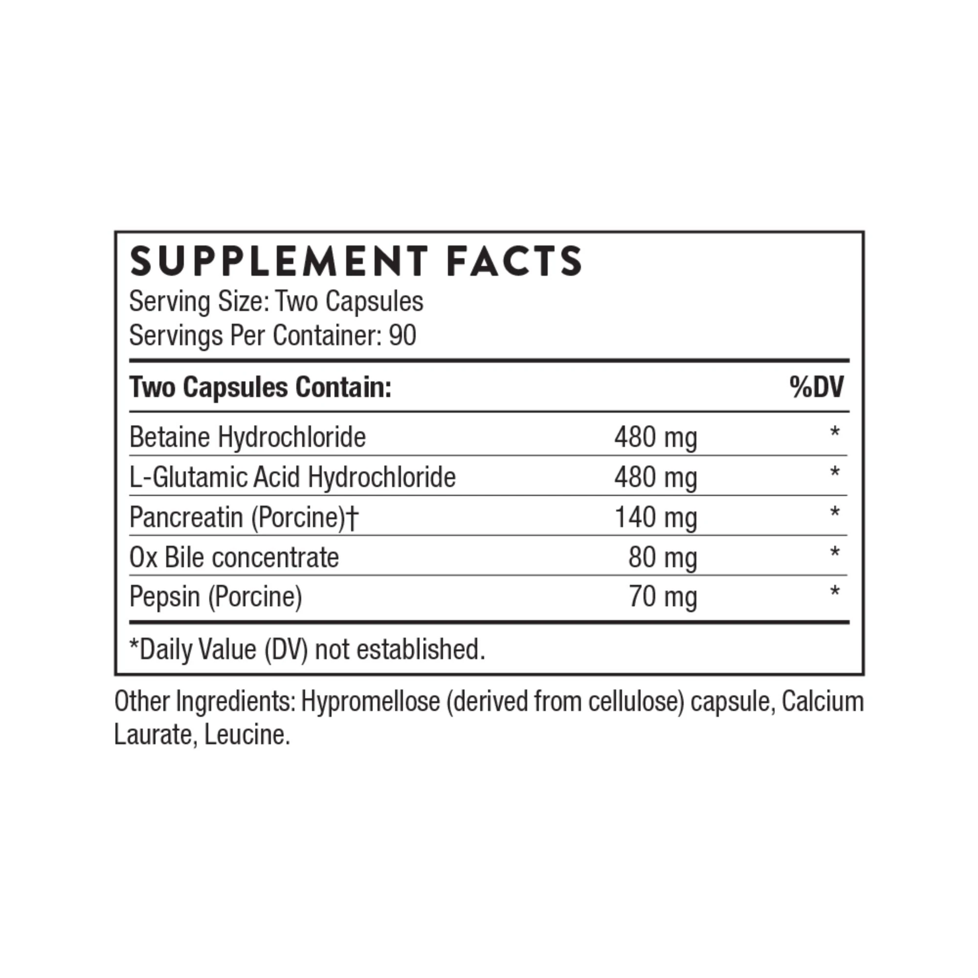 Thorne Bio-Gest Advance Digestive Enzymes Dietary Supplement