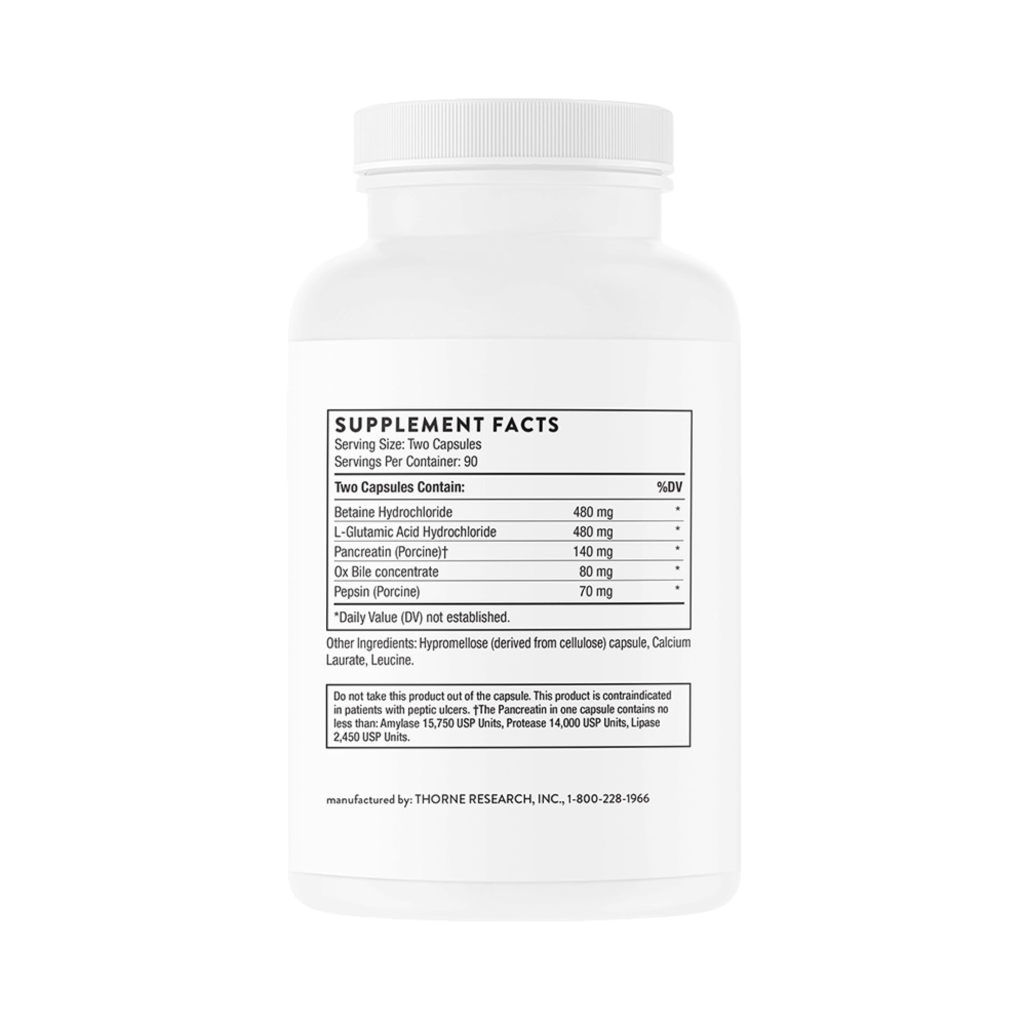 Thorne Bio-Gest Advance Digestive Enzymes Dietary Supplement