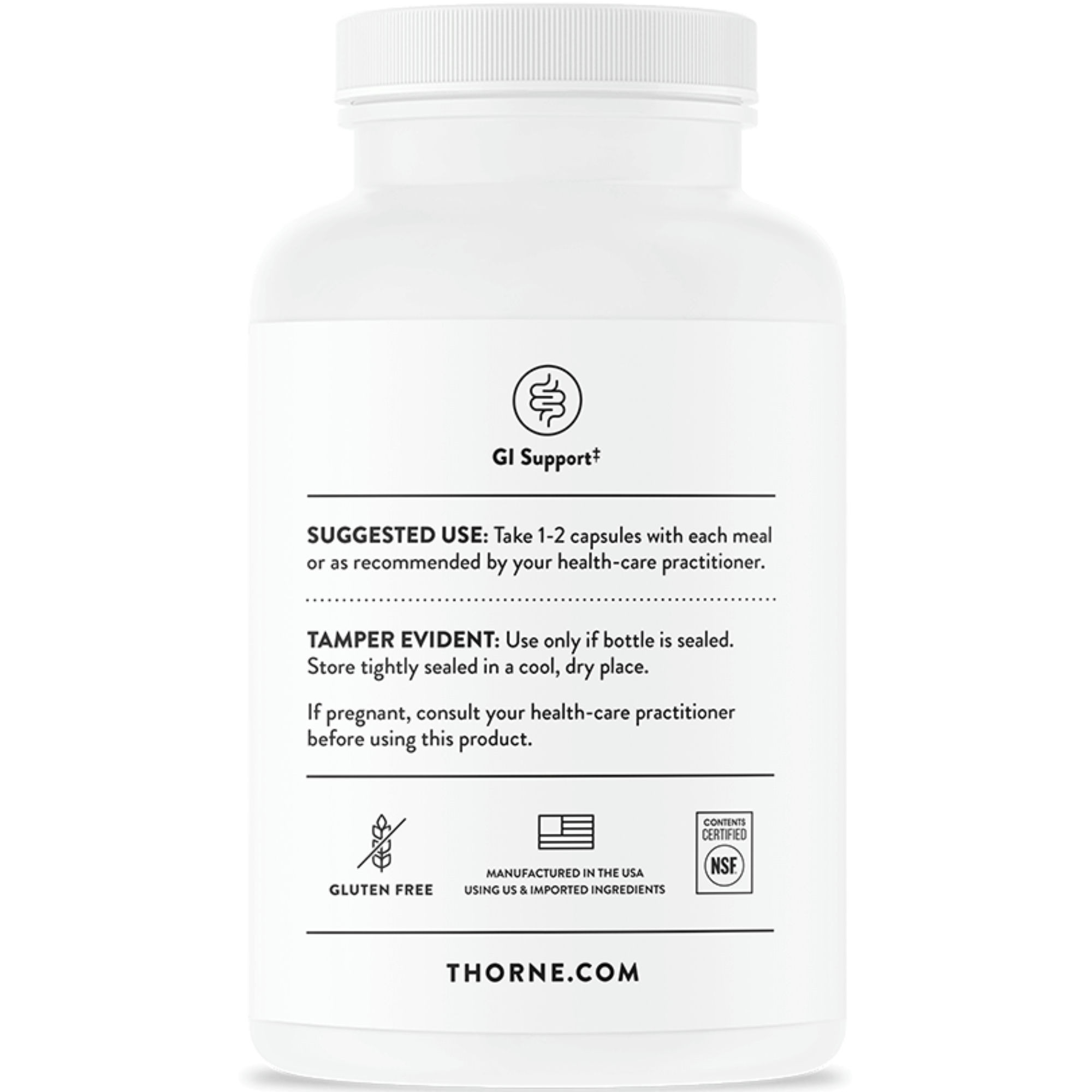 Thorne Betaine HCL & Pepsin Dietary Supplement