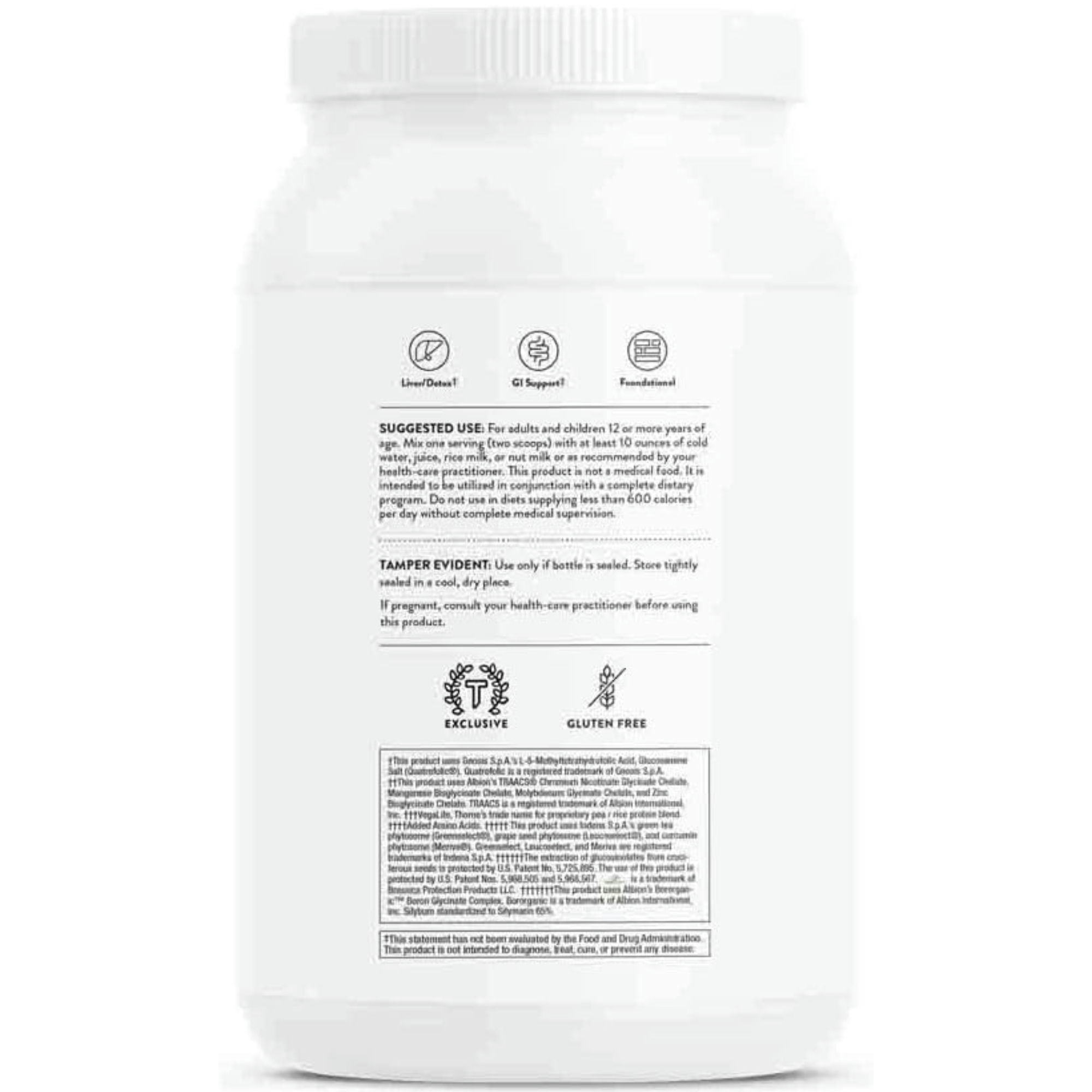 Thorne MediClear-SGS Plant-Based Protein Powder Dietary Supplement