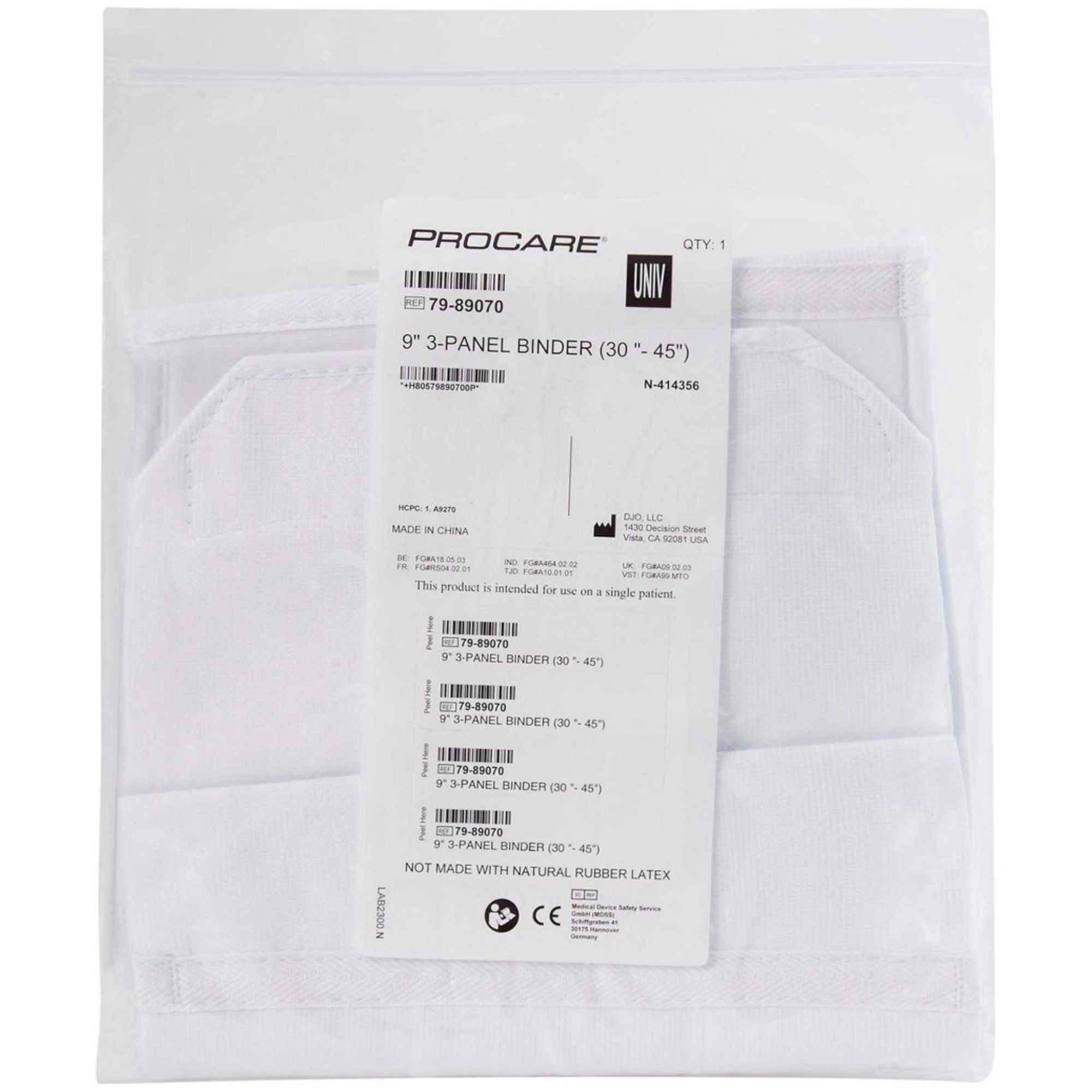 ProCare Premium Panel Elastic Abdominal Support Binder