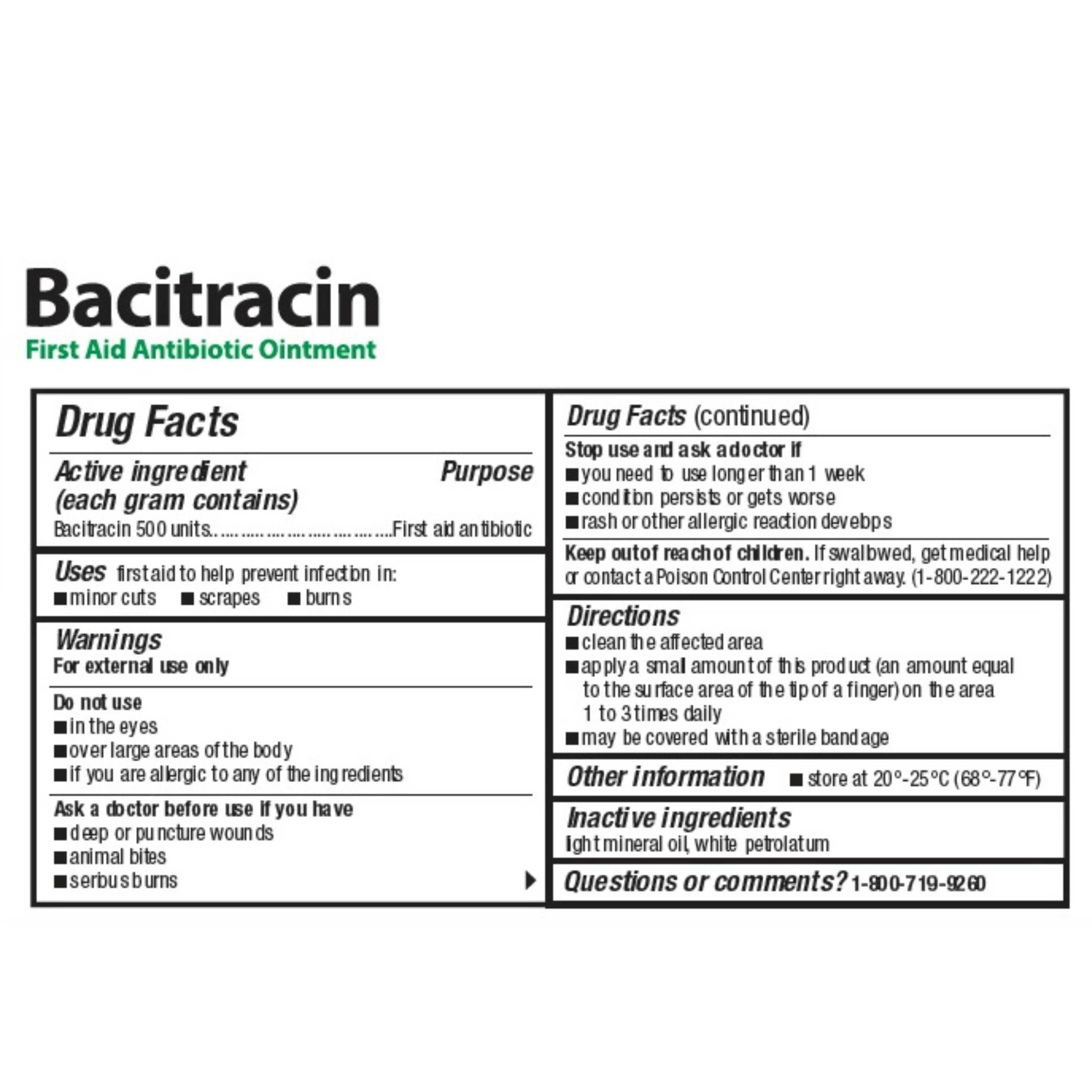 Perrigo Bacitracin First Aid Antibiotic Ointment