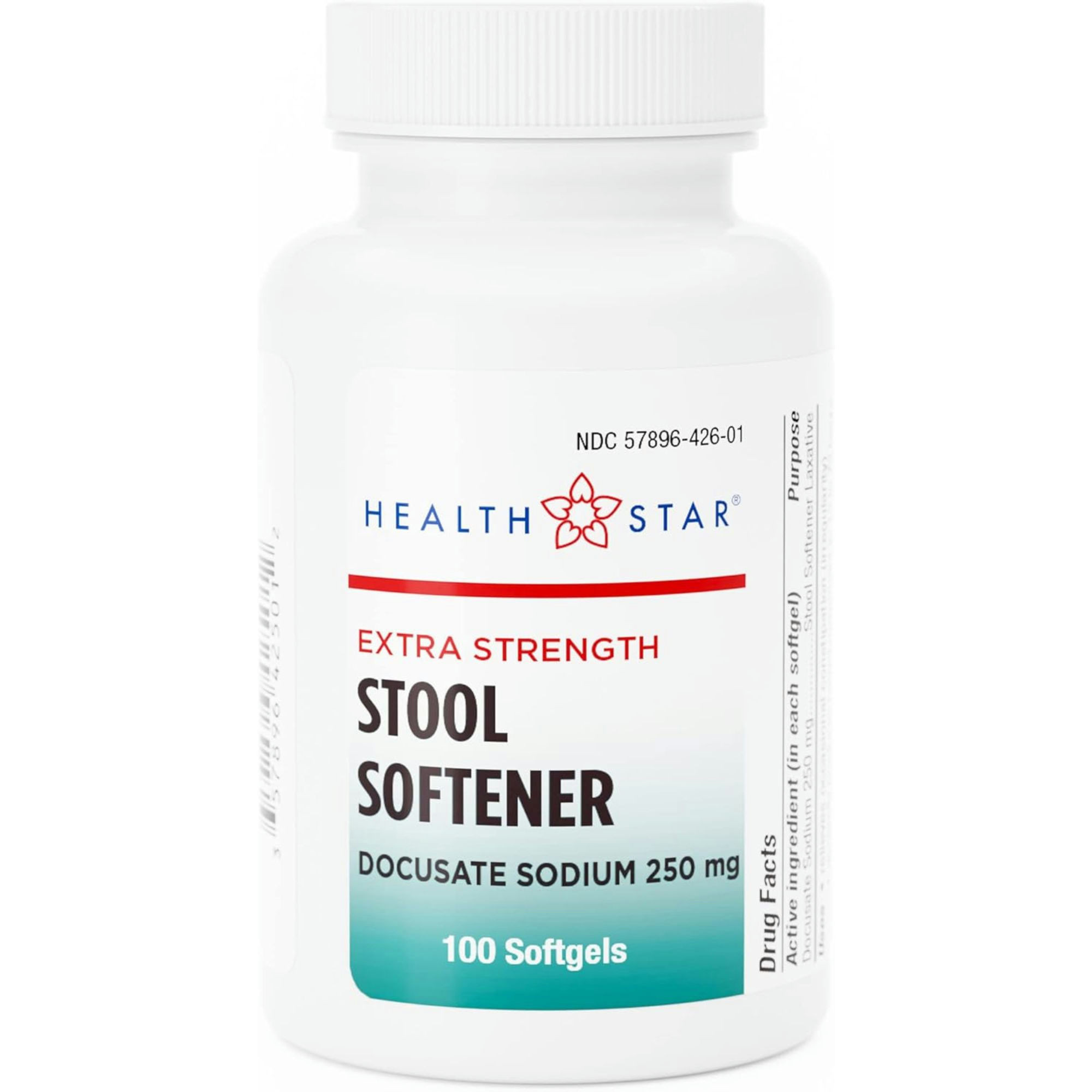Health Star Extra Strength Stool Softener, 250 mg