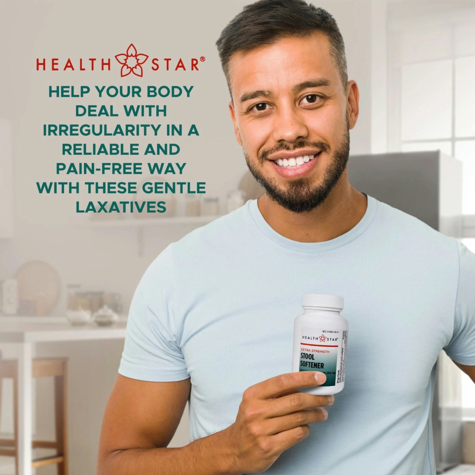 Health Star Extra Strength Stool Softener, 250 mg