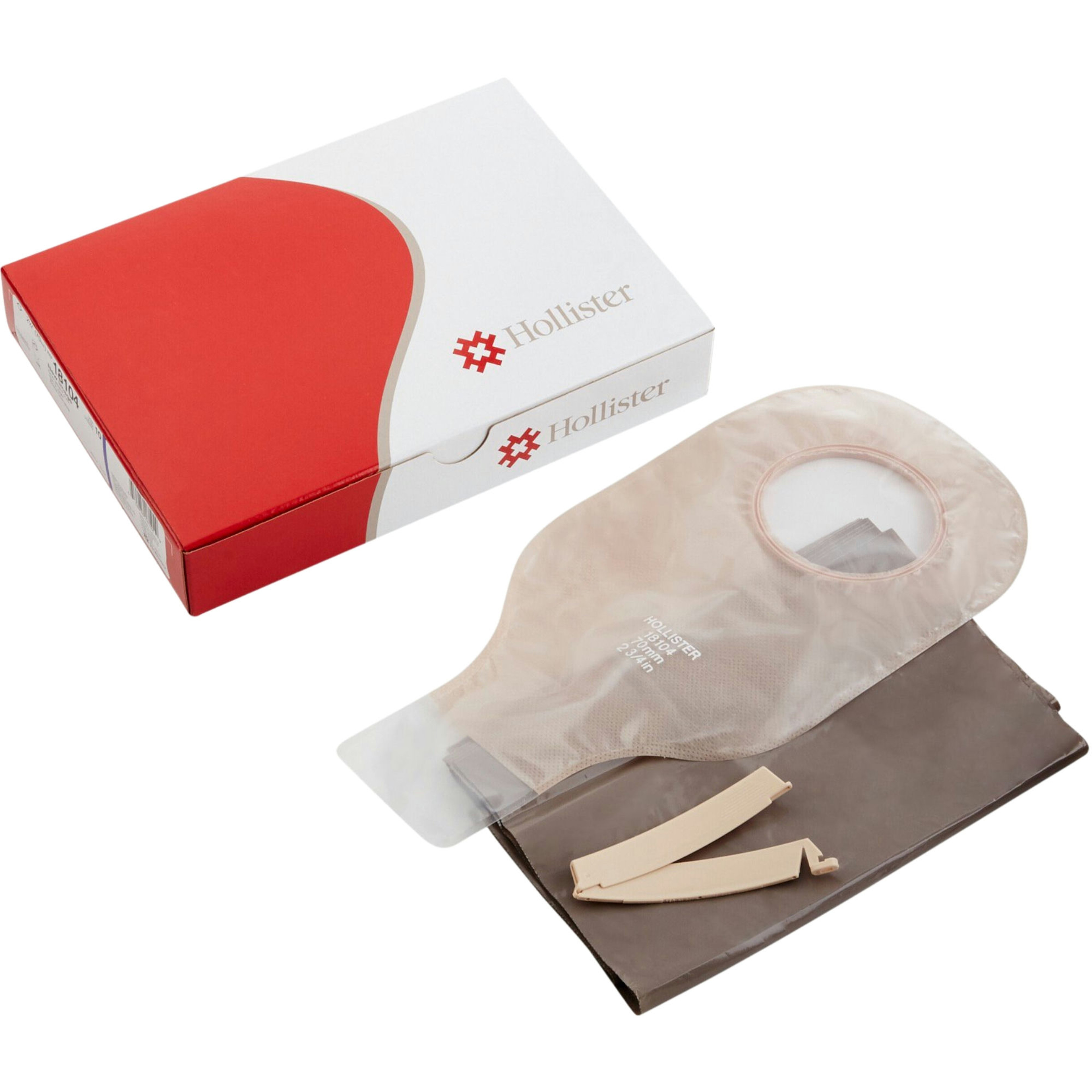 Hollister New Image Two-Piece Drainable Ostomy Pouch with Clamp Closure