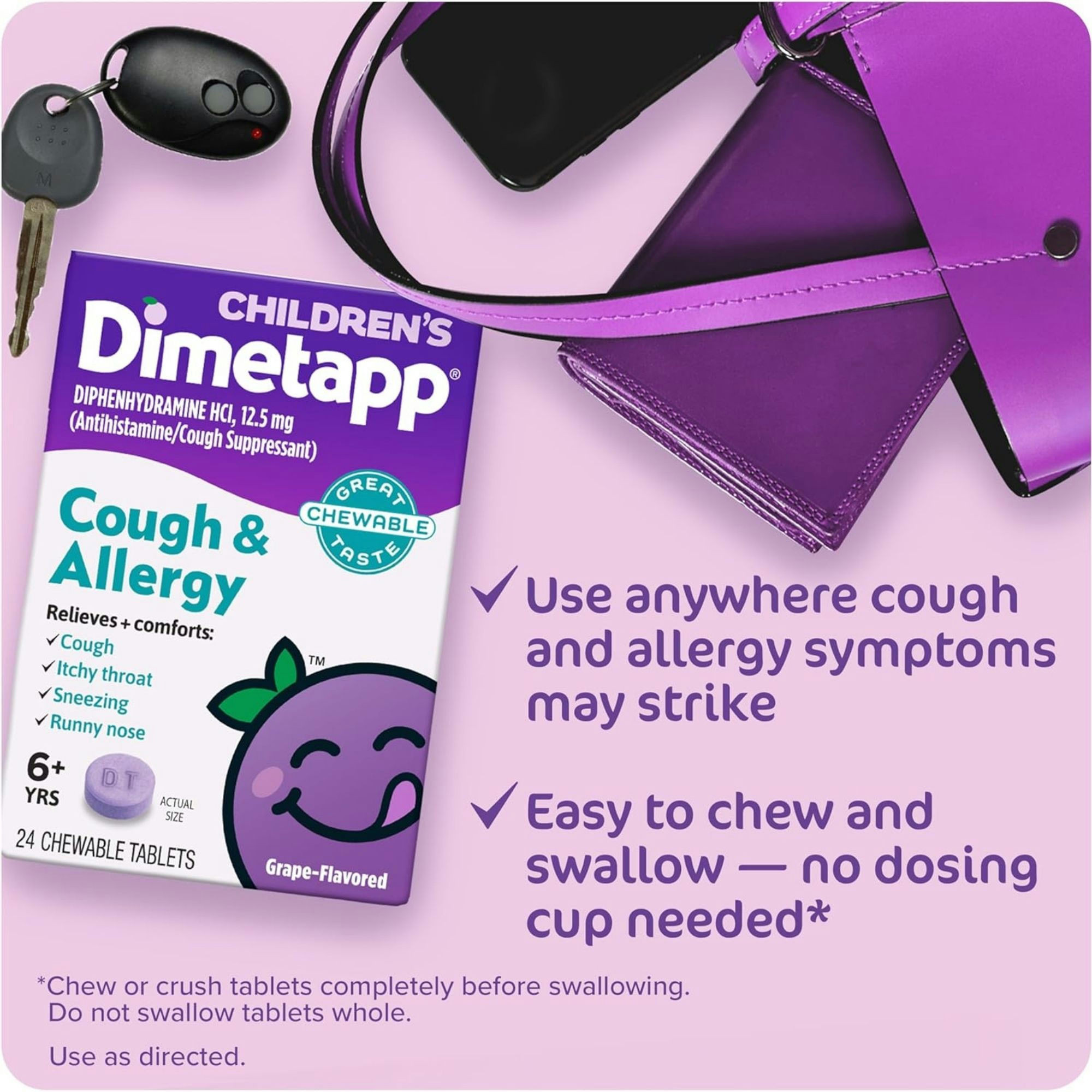 Dimetapp Children's Cough & Allergy Chewable Tablets
