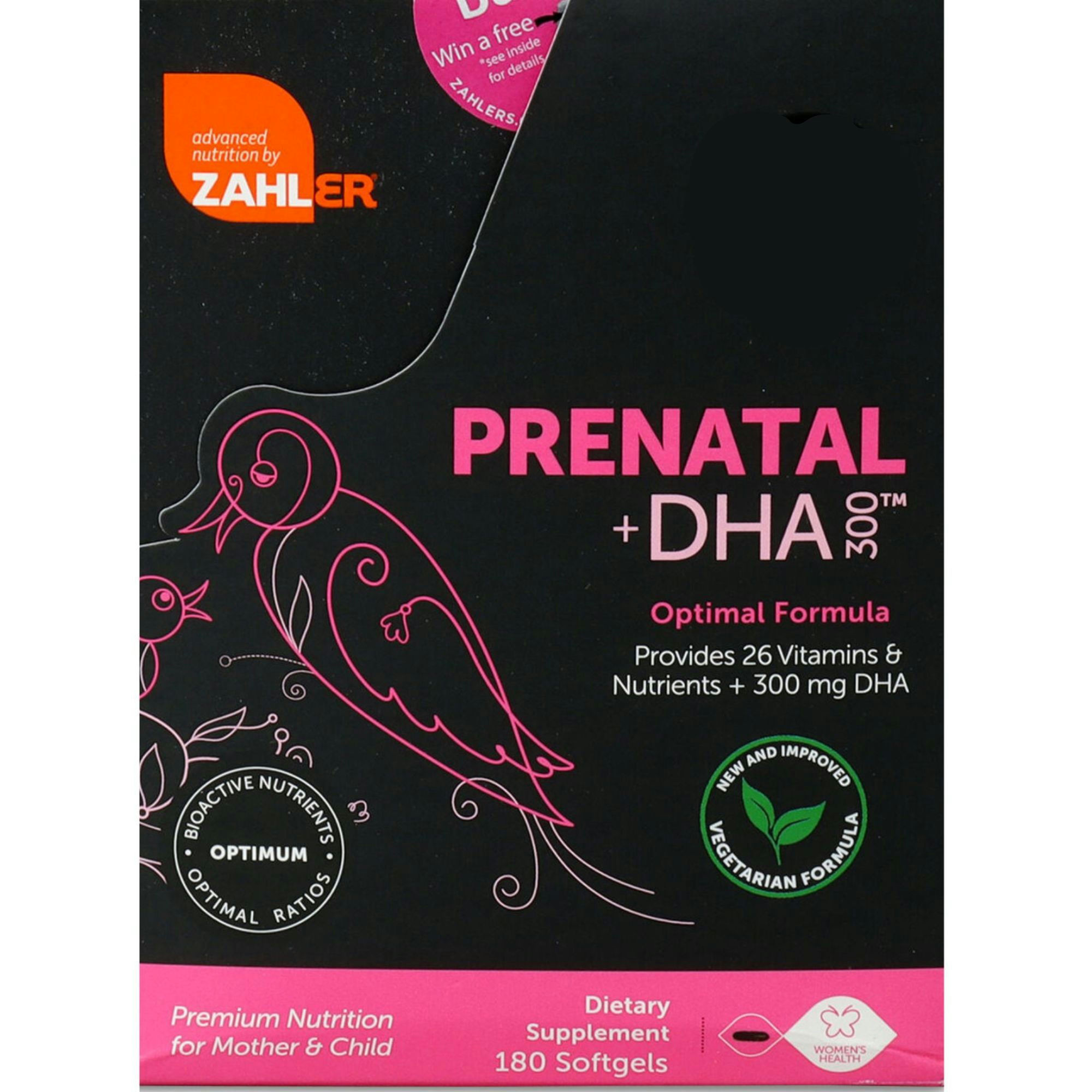 Zahler Prenatal Plus DHA 300 Optimal Formula Dietary Supplement