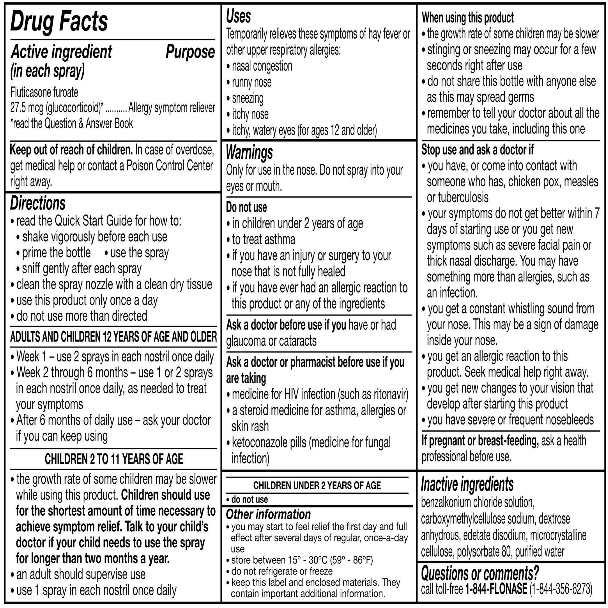 Flonase Sensimist 24 Hour Allergy Relief Nasal Spray