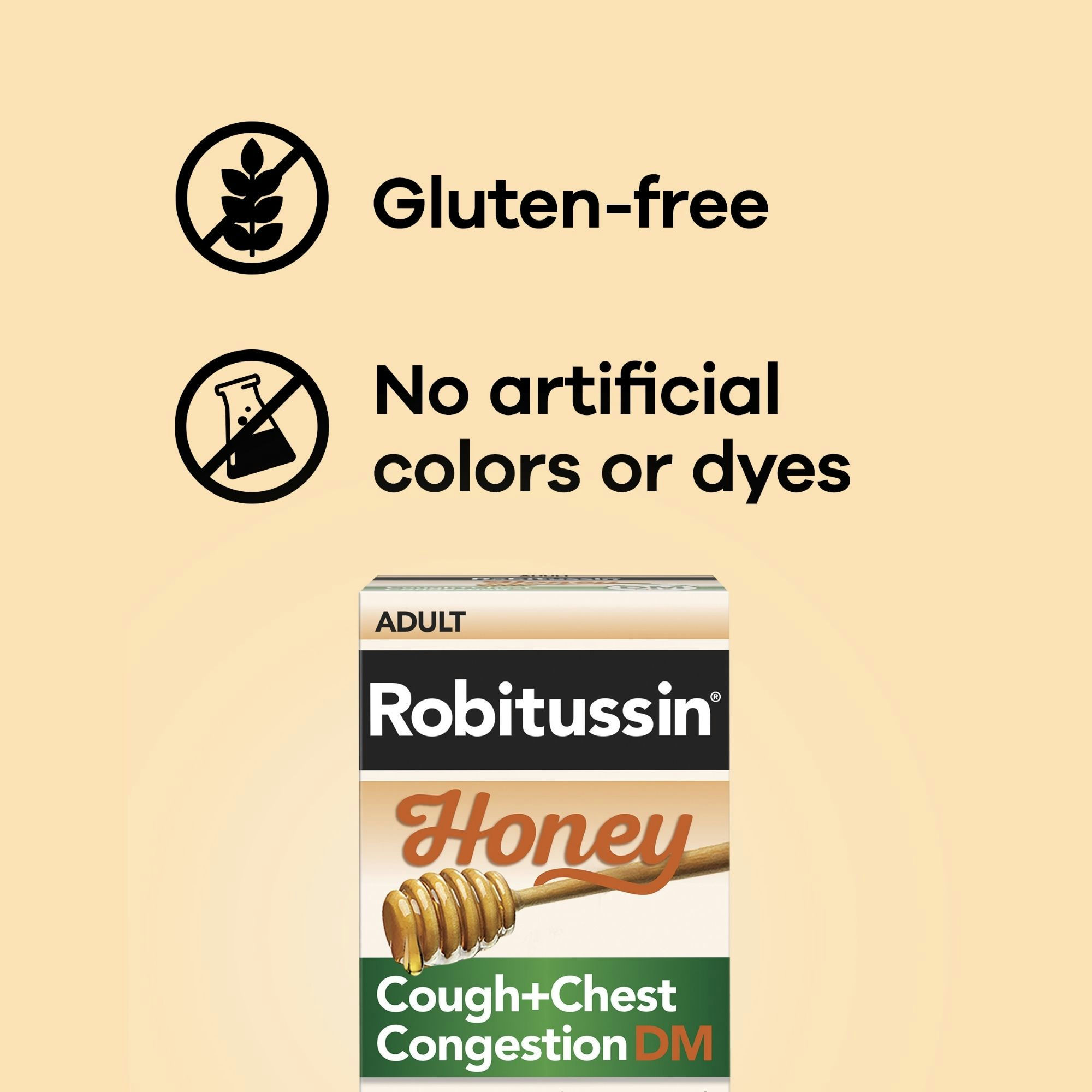 Robitussin Honey Maximum Strength Cough + Chest Congestion DM Max Cough Relief Liquid