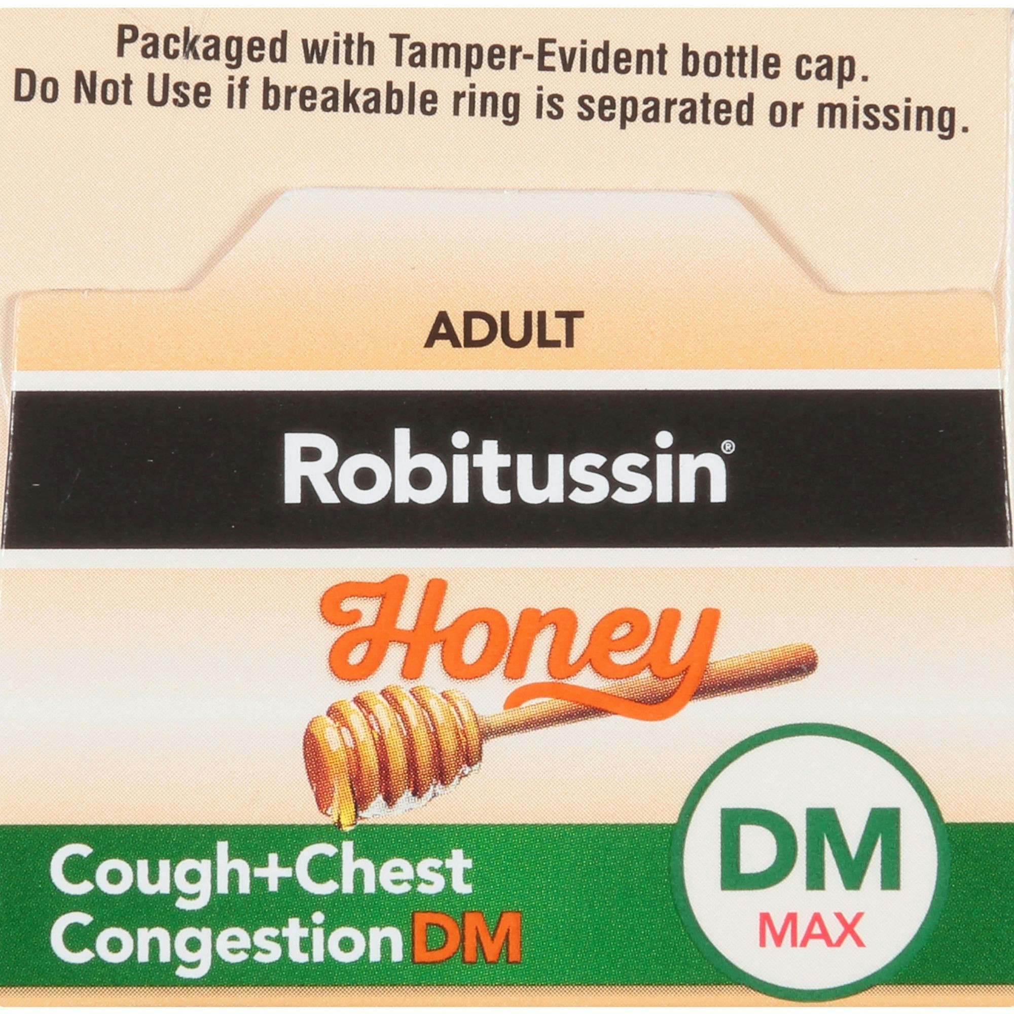 Robitussin Honey Maximum Strength Cough + Chest Congestion DM Max Cough Relief Liquid
