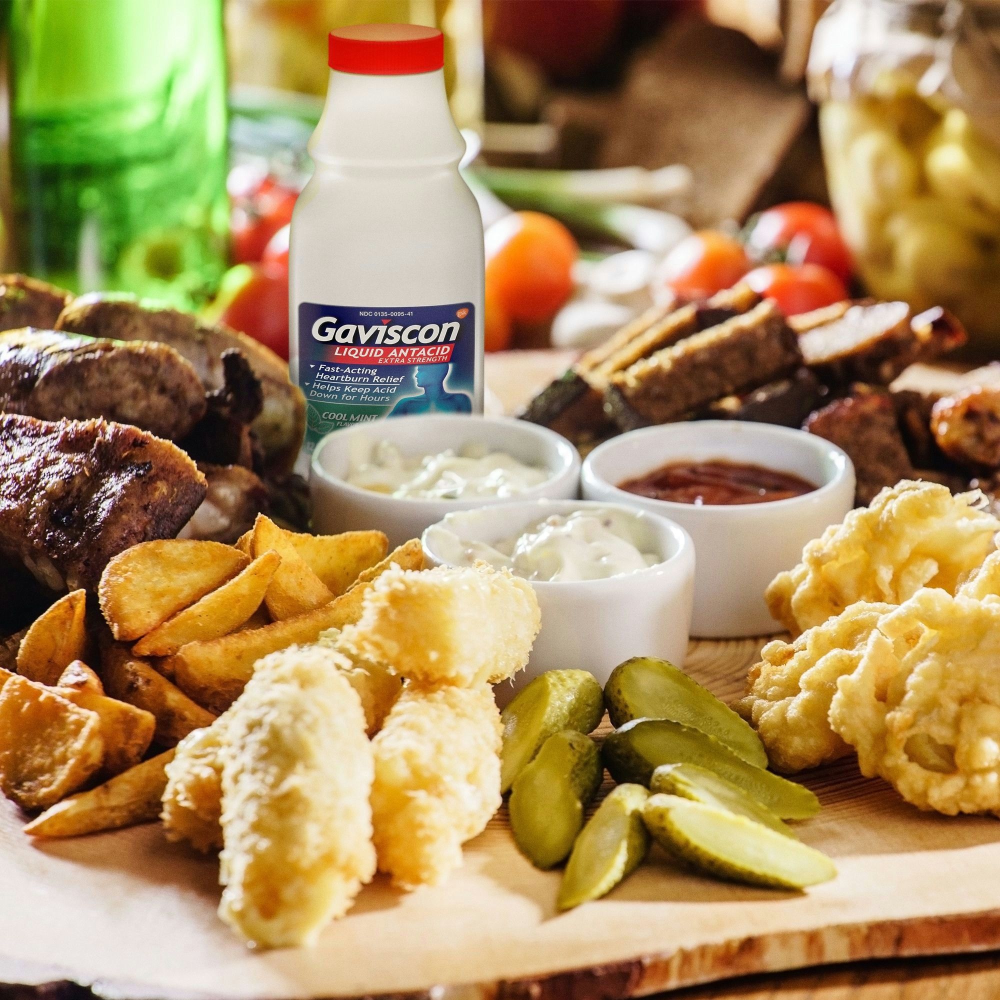 Gaviscon Extra Strength Liquid Antacid For Heartburn Relief