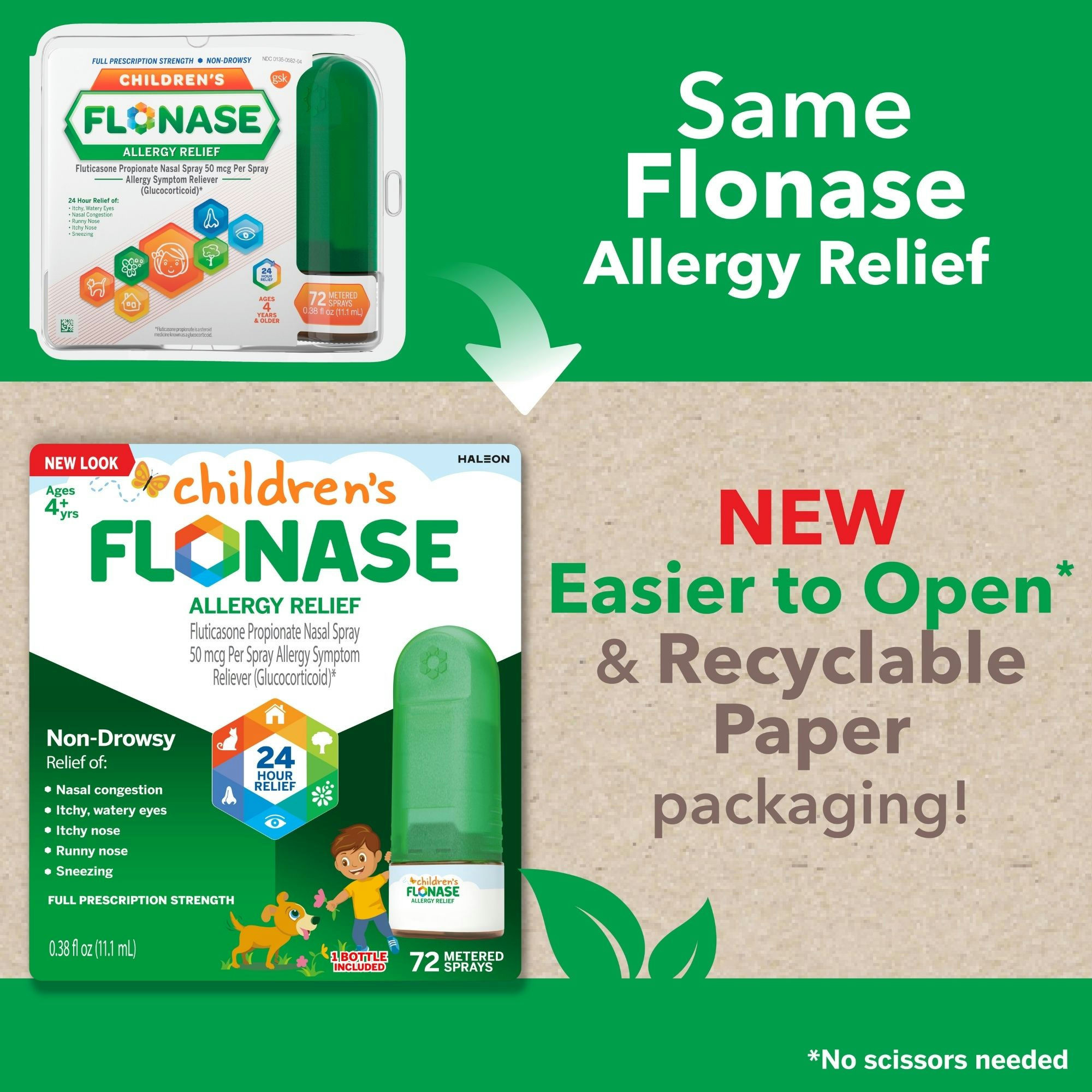 Flonase Children's 24 Hour Allergy Relief Nasal Spray