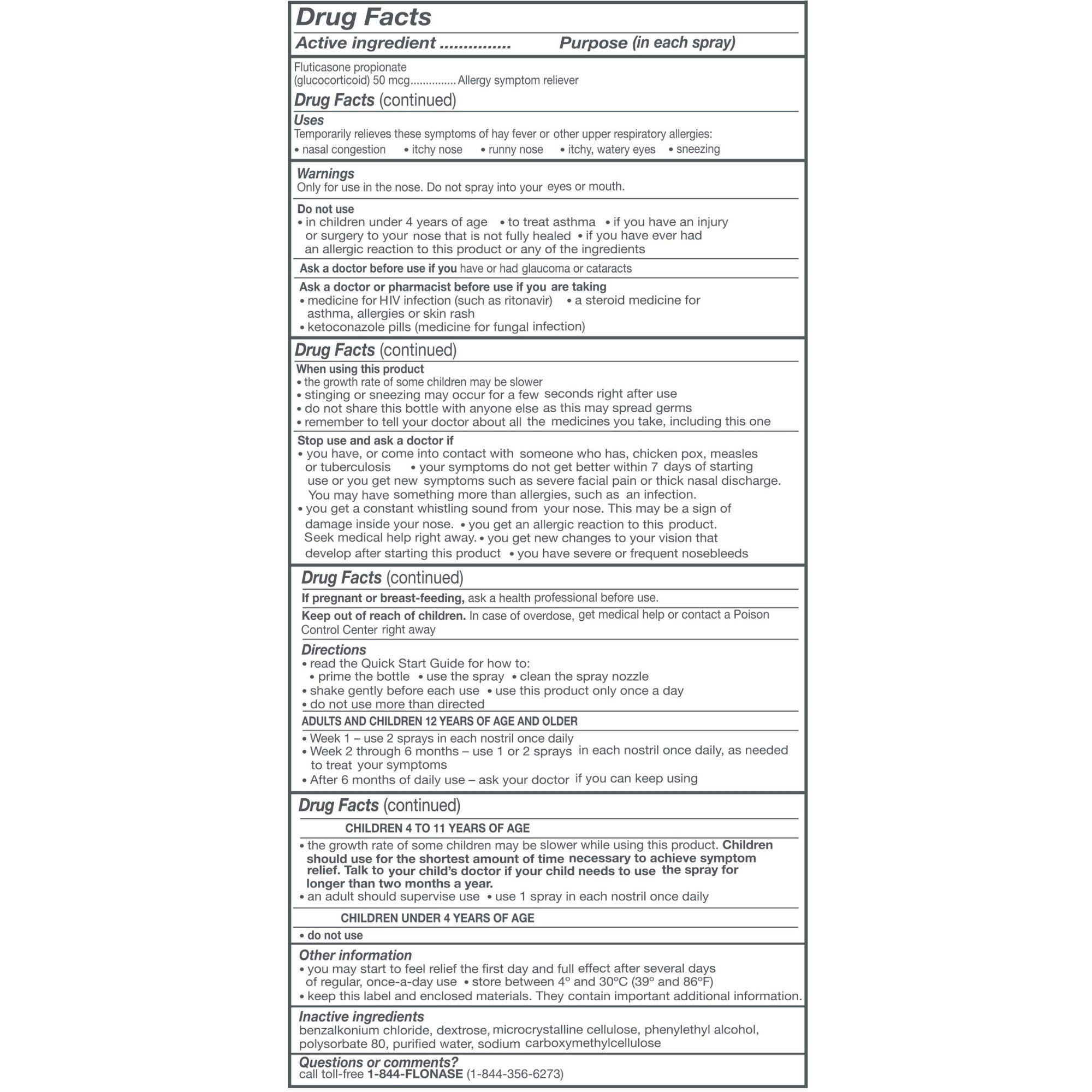Flonase Children's 24 Hour Allergy Relief Nasal Spray