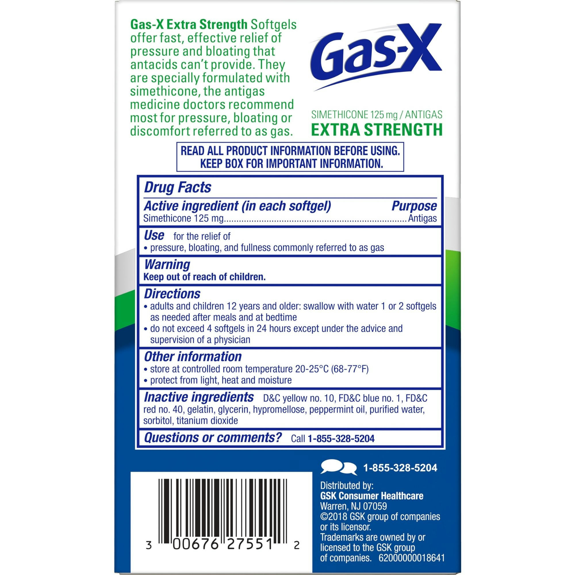 Gas-X Extra Strength Gas Relief Softgels