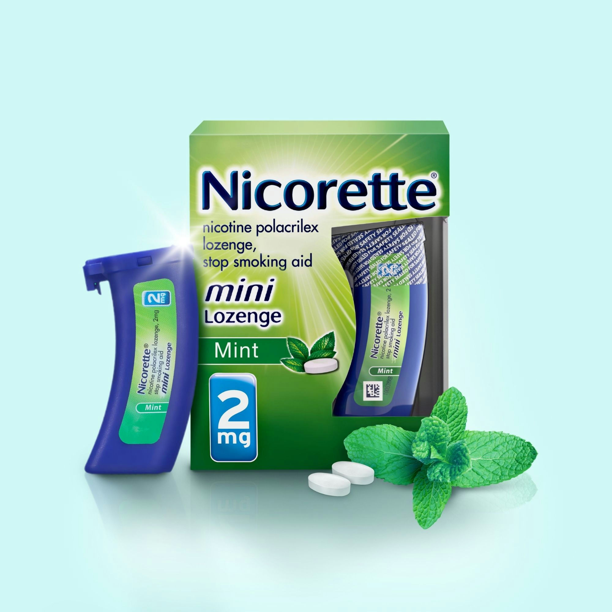 Nicorette Mini Nicotine Lozenges to Help Quit Smoking, 2 mg