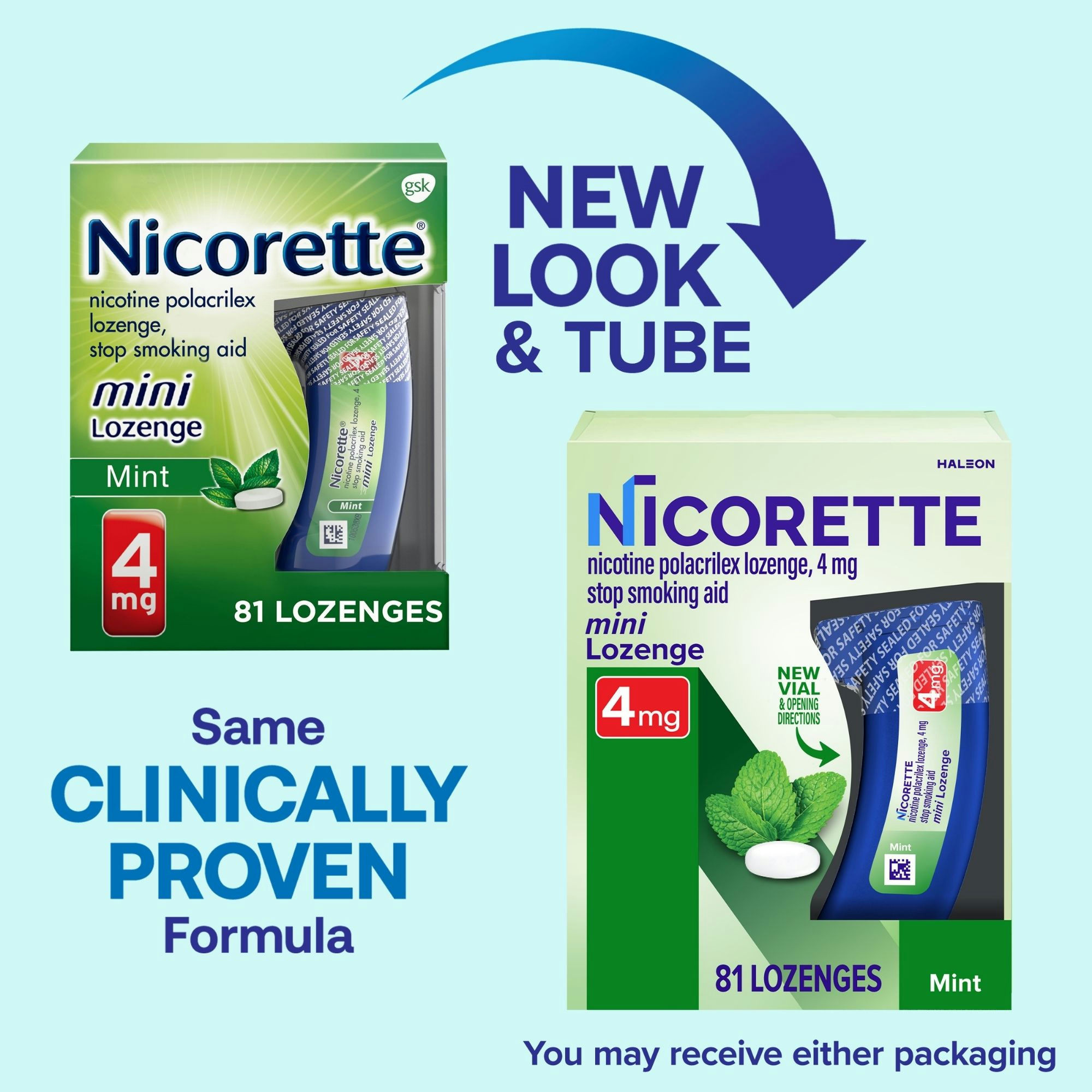 Nicorette Mini Nicotine Lozenges to Help Quit Smoking, 4 mg