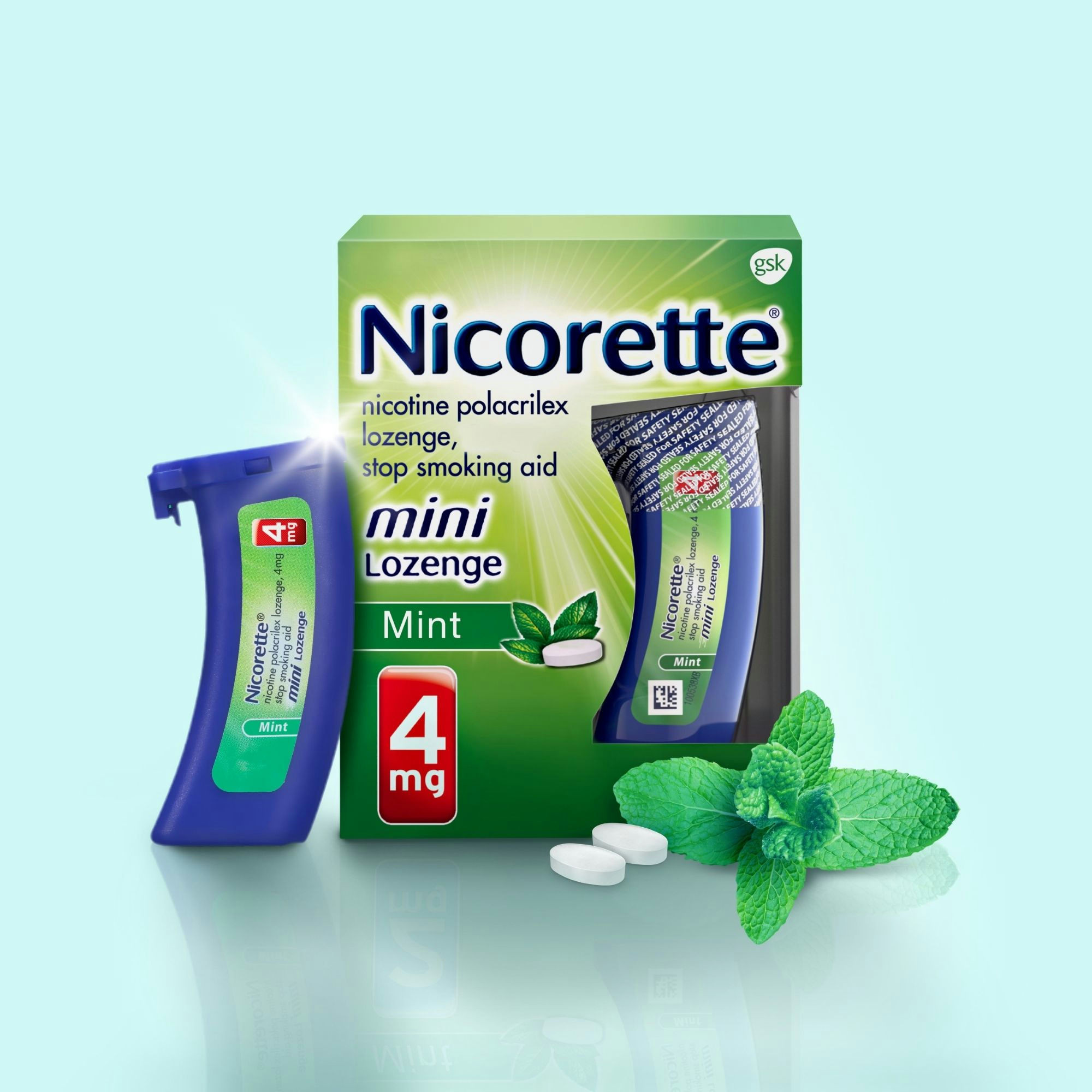 Nicorette Mini Nicotine Lozenges to Help Quit Smoking, 4 mg