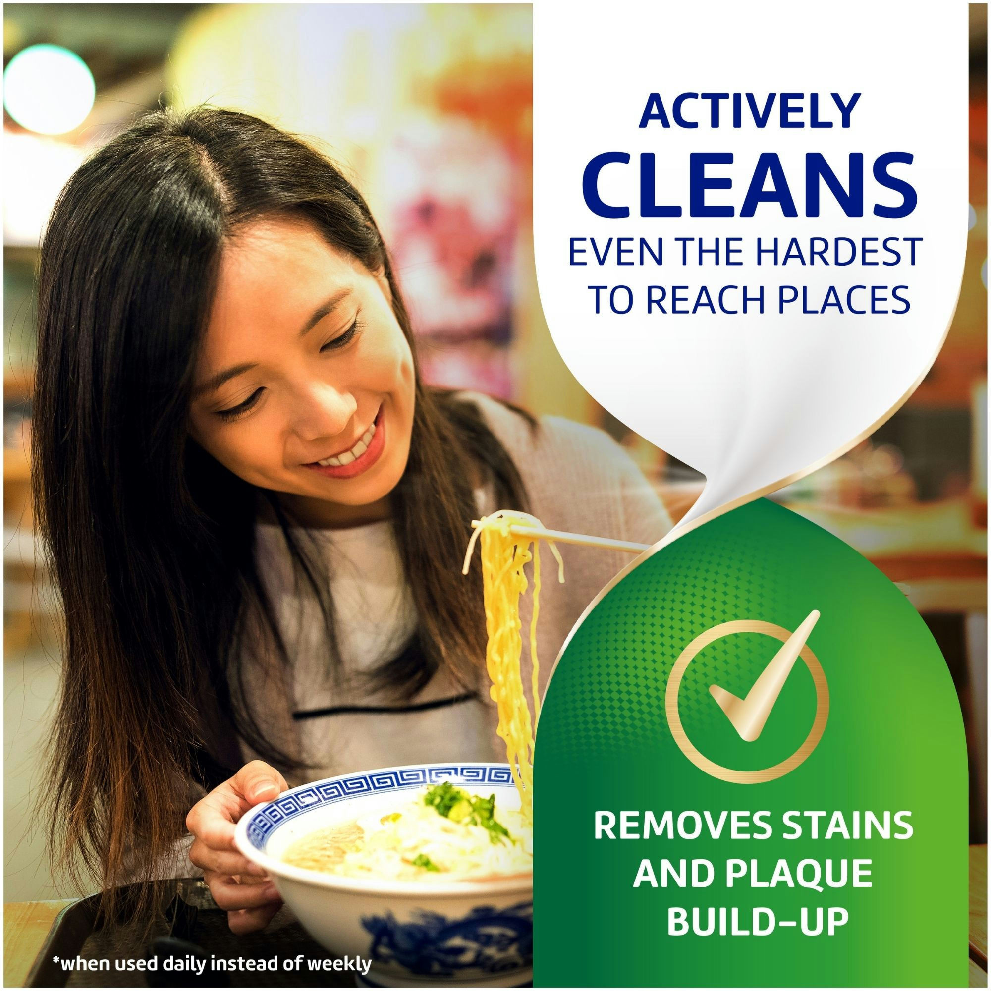 Polident Smokers Antibacterial Dental Appliance Cleanser Tablets