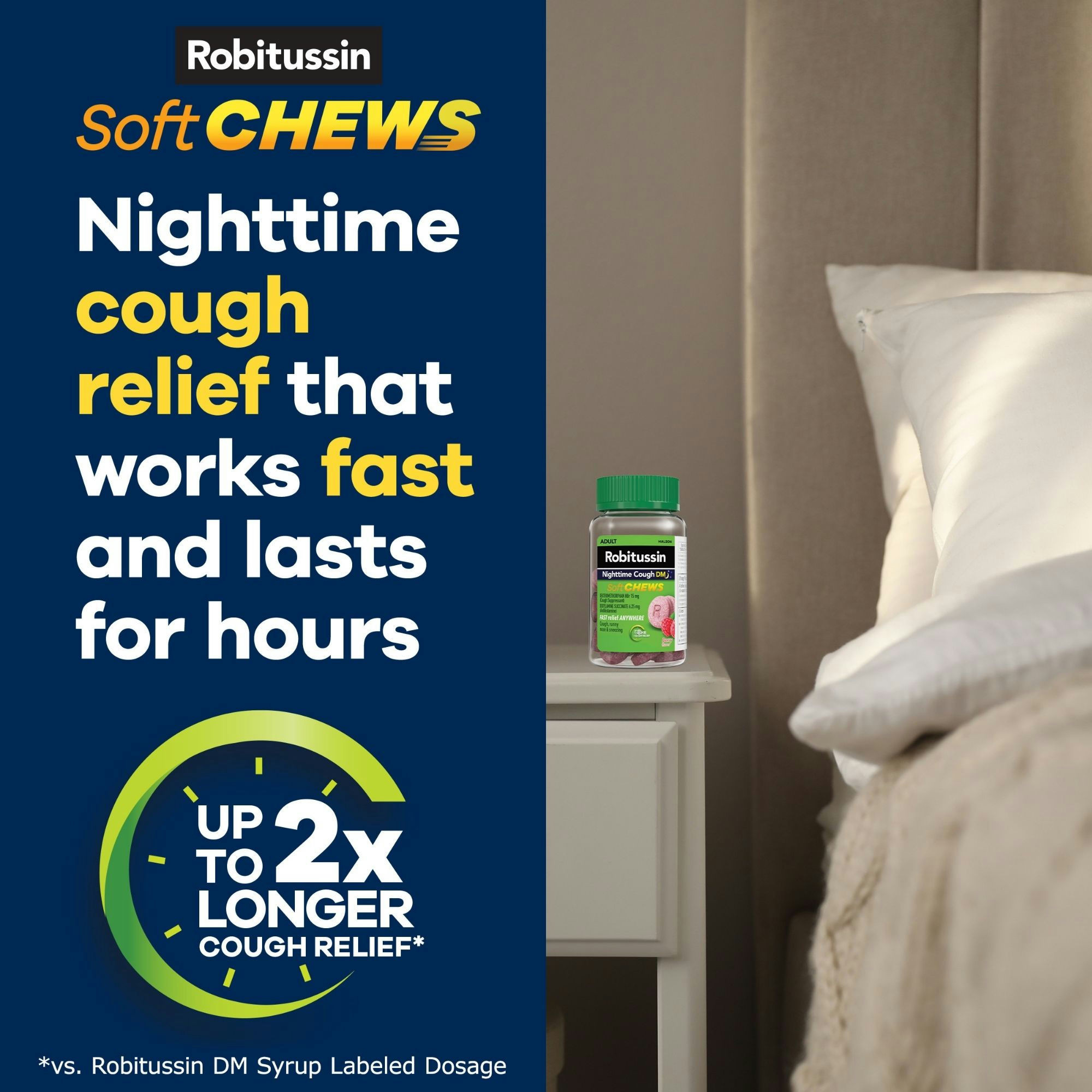 Robitussin Nighttime DM Cough Relief Soft Chews