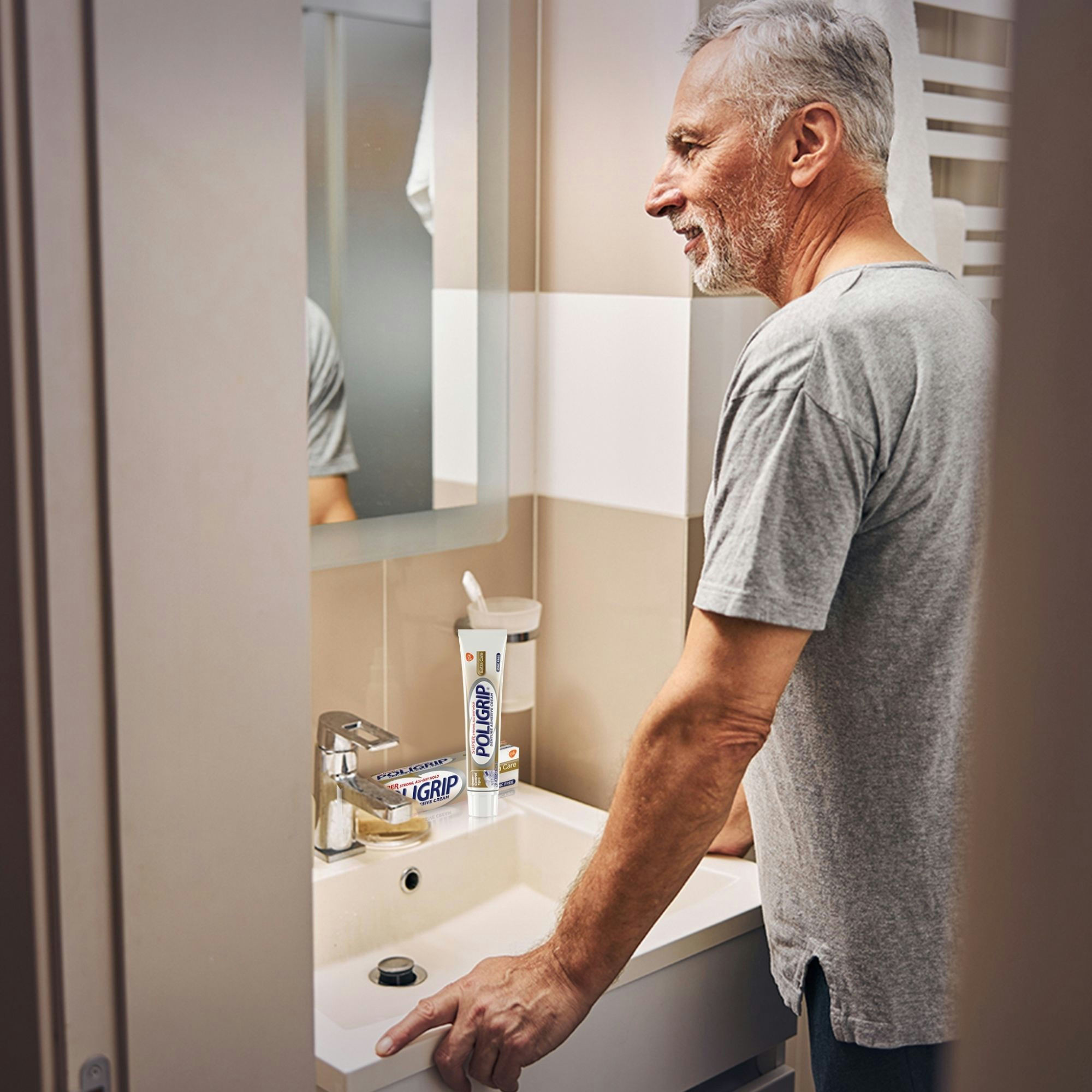 Super Poligrip Extra Care Denture Adhesive Cream