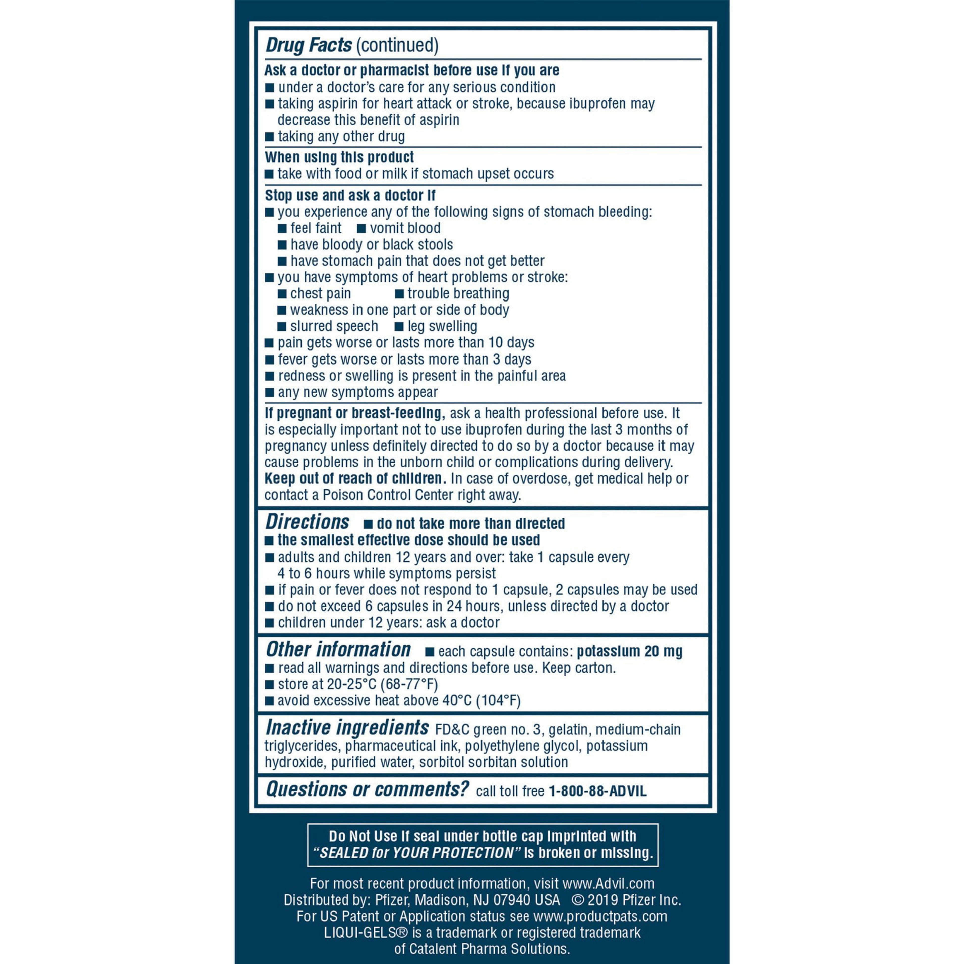 Advil Liqui-Gels Minis Pain Reliever & Fever Reducer