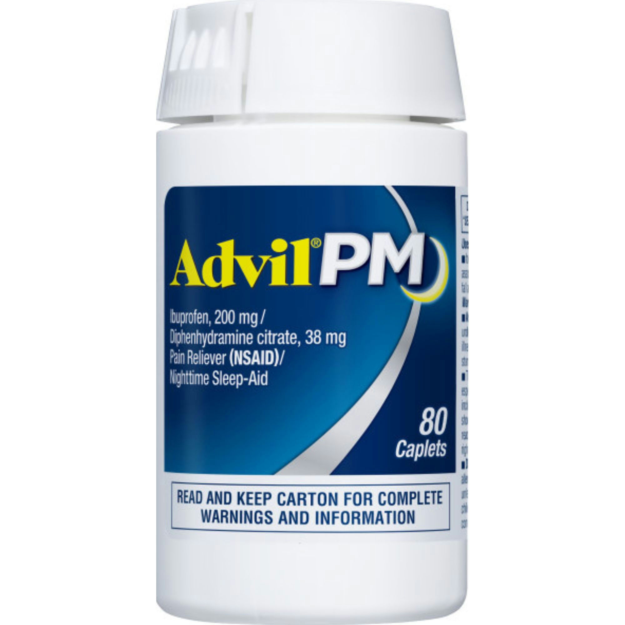 Advil PM Pain Reliever Nighttime Sleep-Aid, Coated Caplets