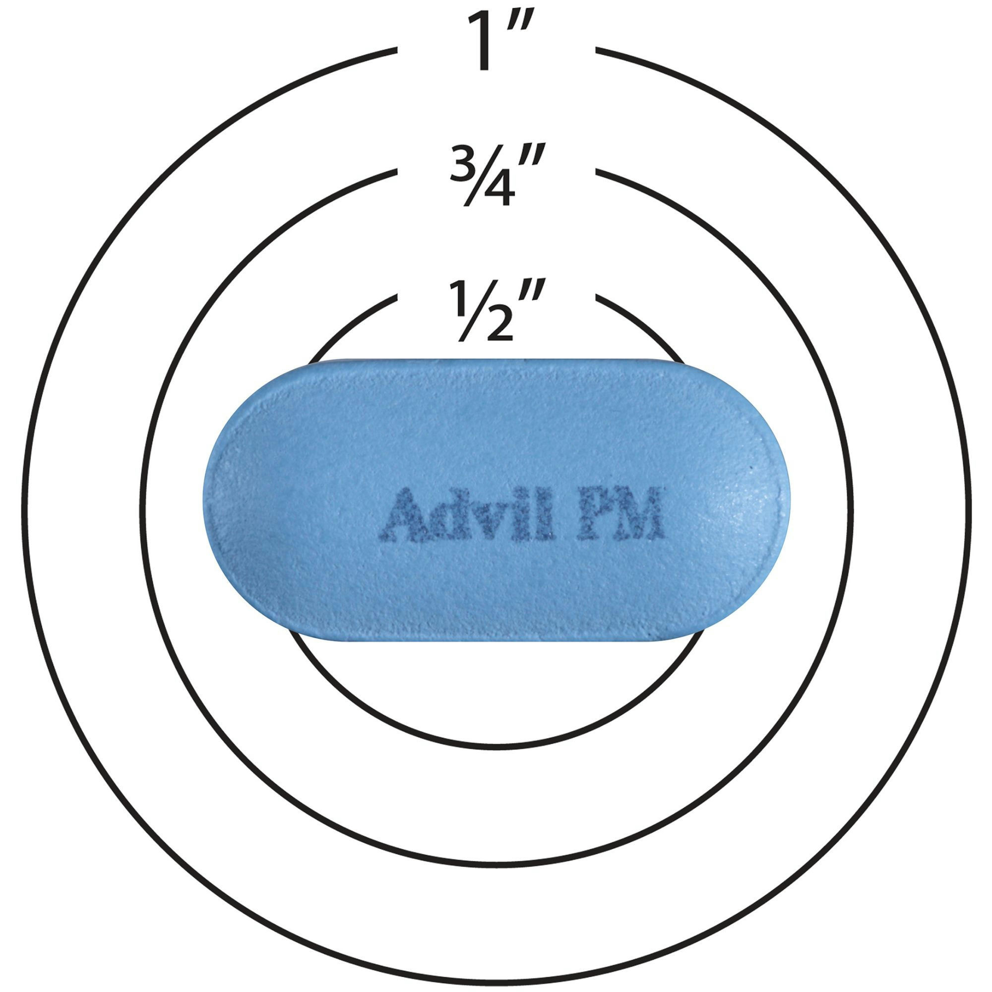 Advil PM Pain Reliever Nighttime Sleep-Aid, Coated Caplets