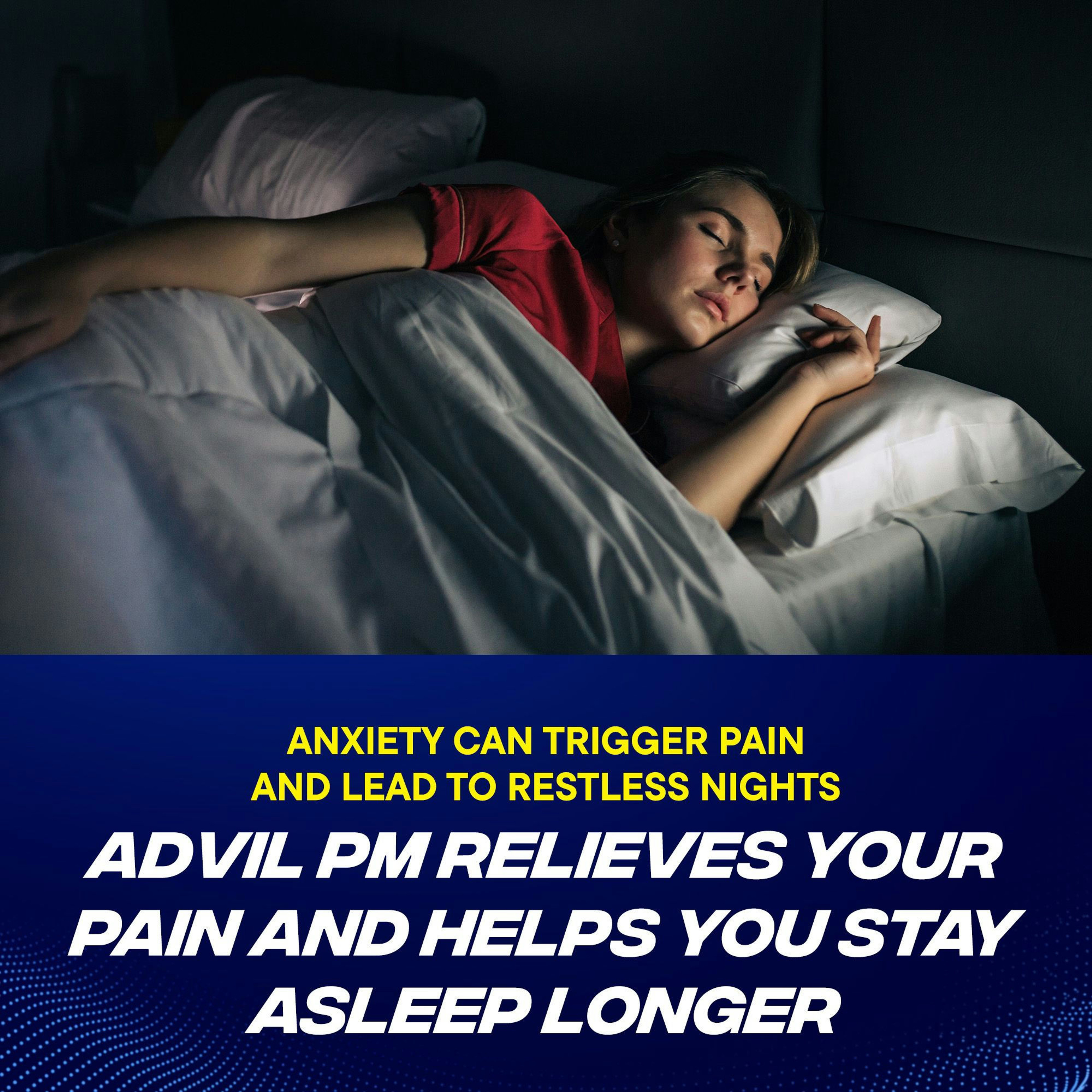 Advil PM Pain Reliever Nighttime Sleep-Aid, Coated Caplets