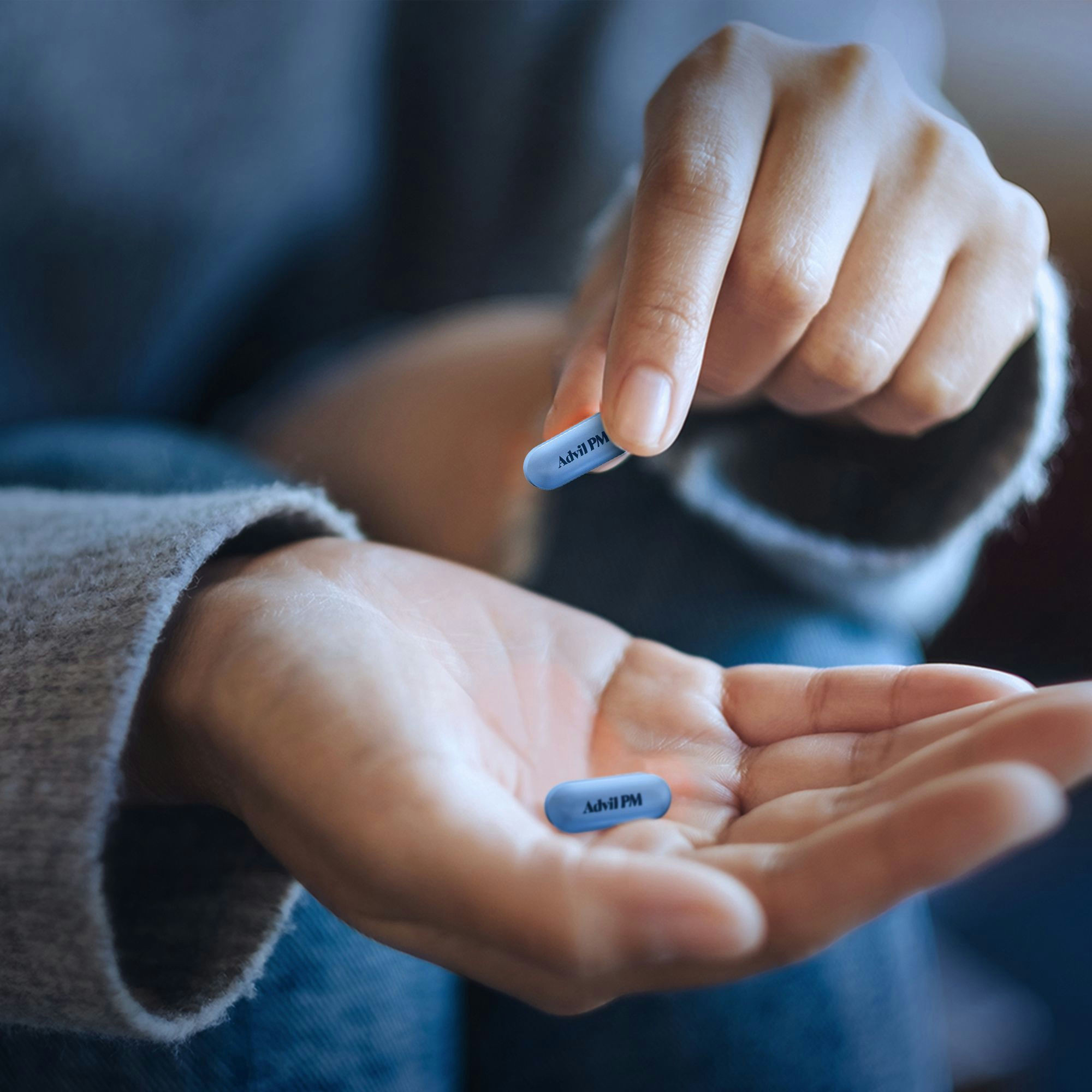 Advil PM Pain Reliever Nighttime Sleep-Aid, Coated Caplets