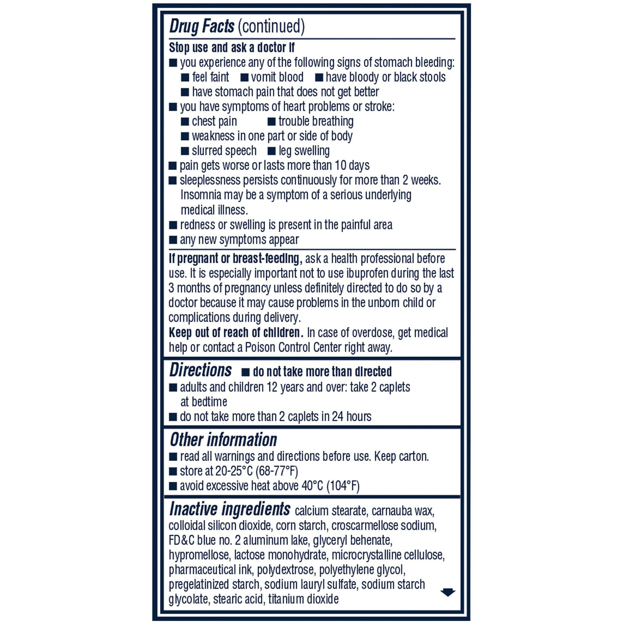 Advil PM Pain Reliever Nighttime Sleep-Aid, Coated Caplets