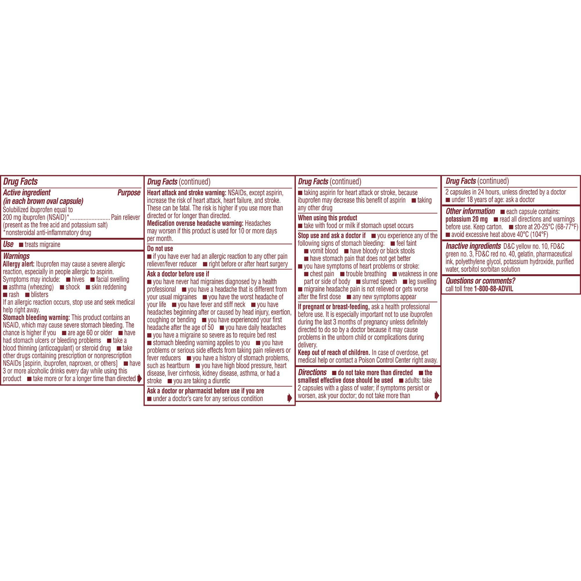 Advil Migraine Pain Reliever