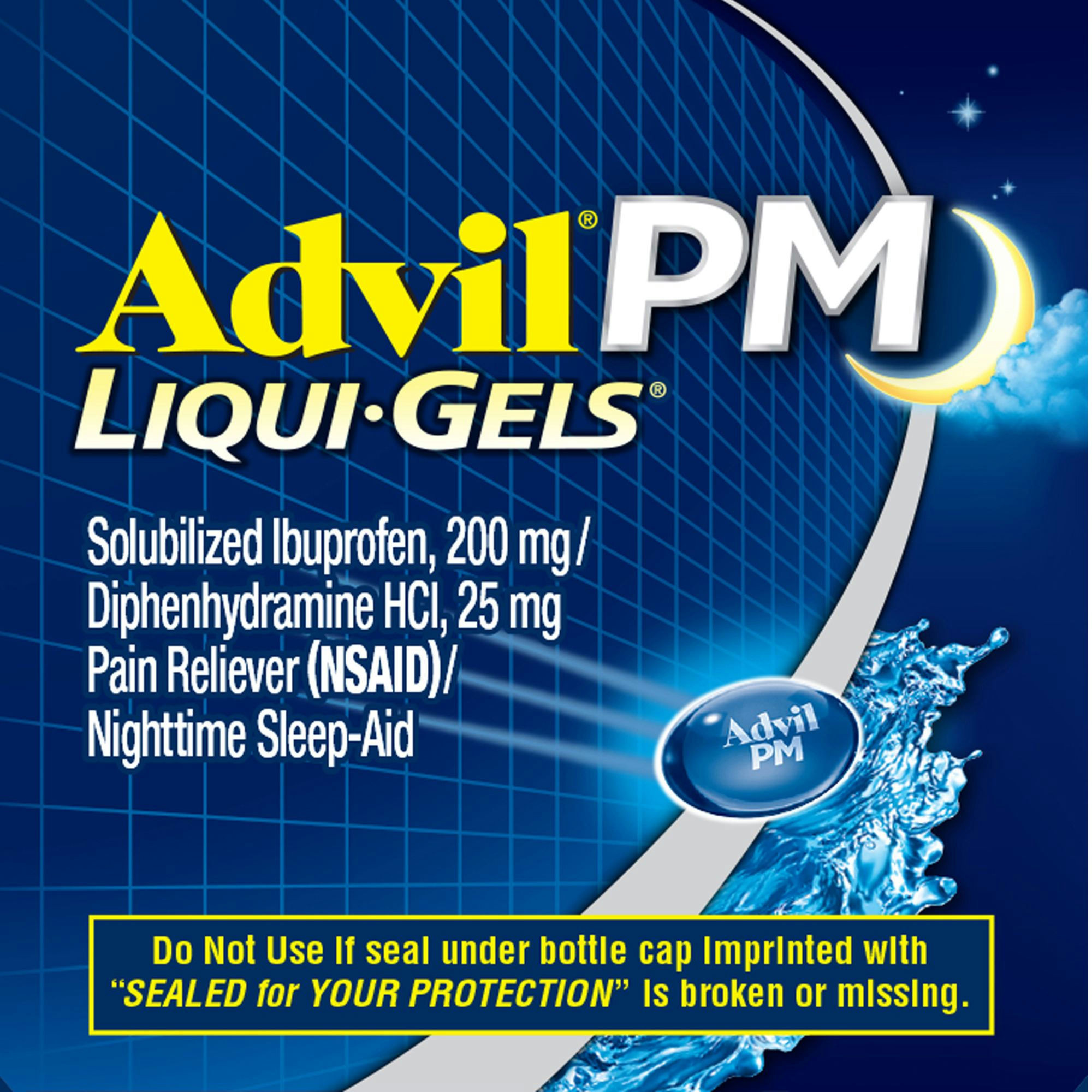 Advil PM Liqui-Gels Pain Reliever & Nighttime Sleep Aid