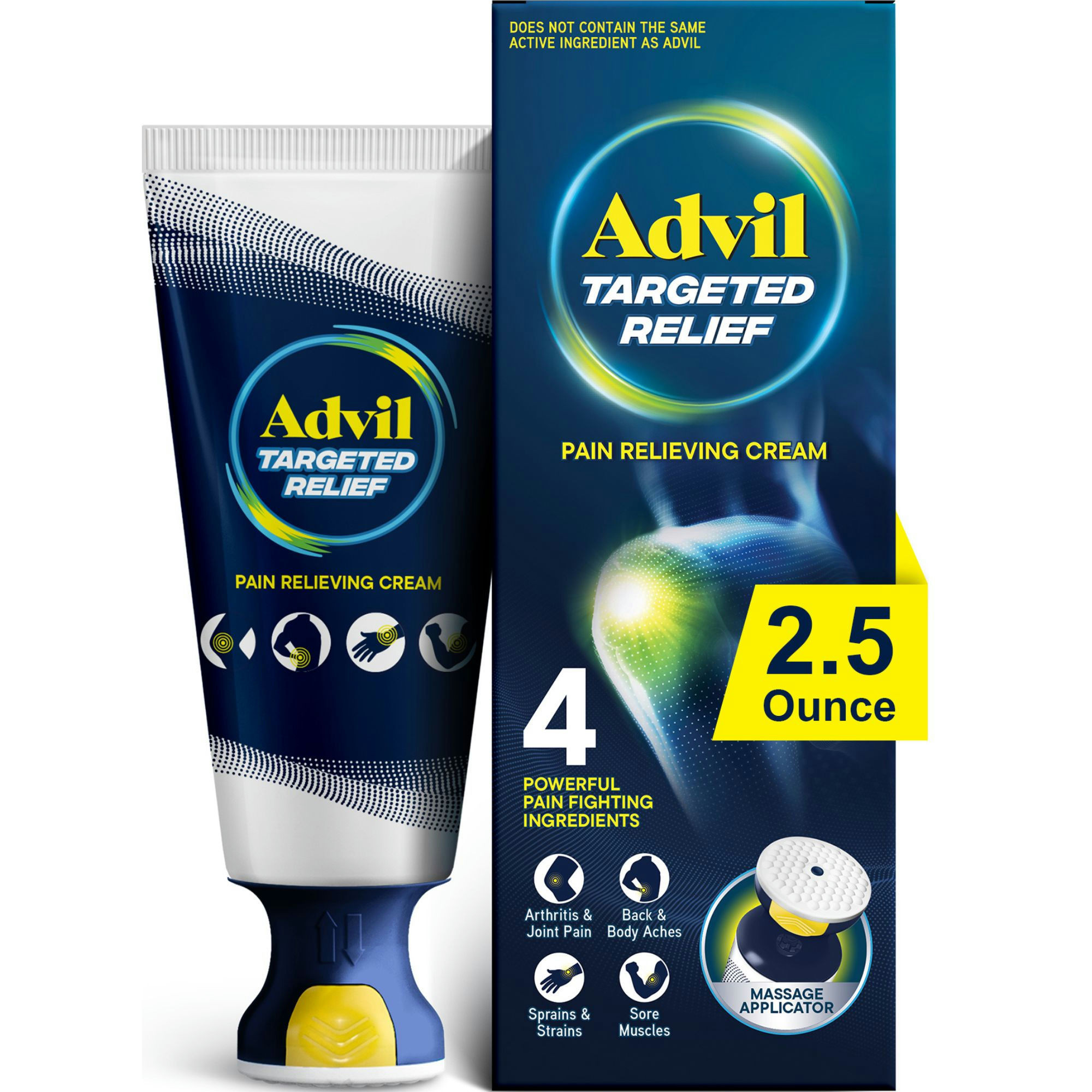 Advil Targeted Relief Pain Relieving Cream with Massage Applicator