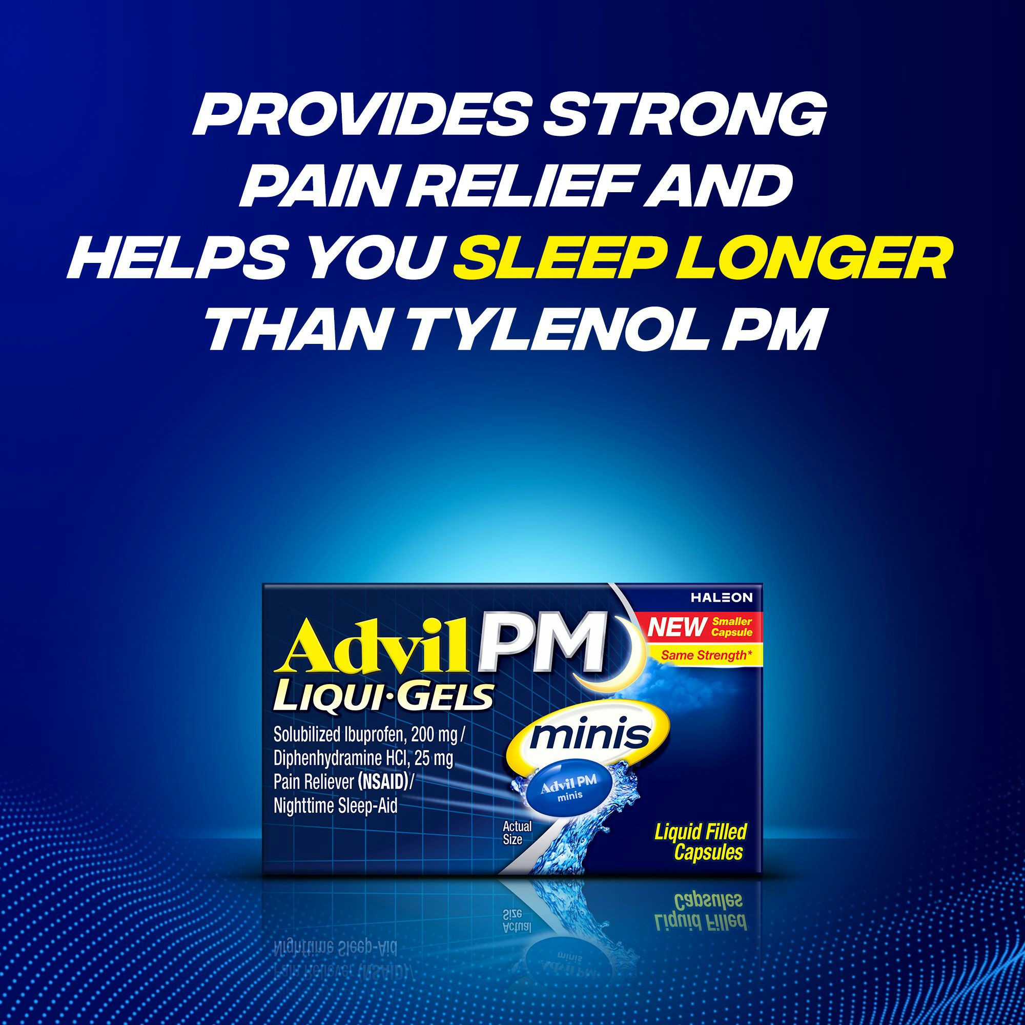 Advil PM Liqui-Gels Minis Pain Reliever & Nighttime Sleep Aid