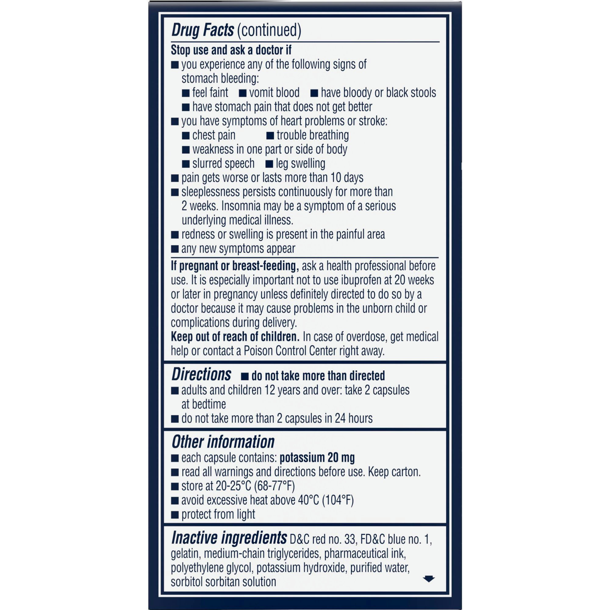 Advil PM Liqui-Gels Minis Pain Reliever & Nighttime Sleep Aid