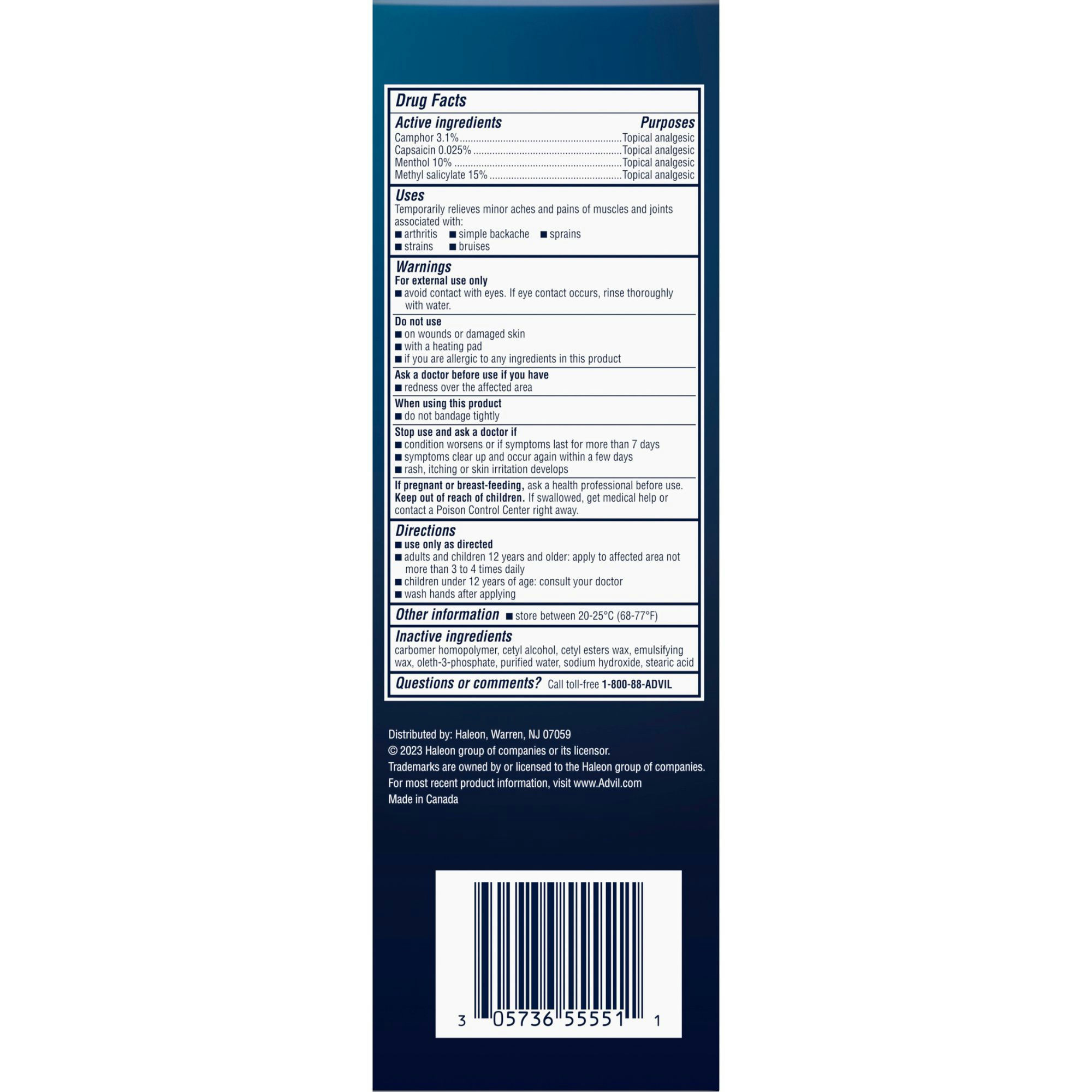 Advil Targeted Relief Pain Relieving Cream