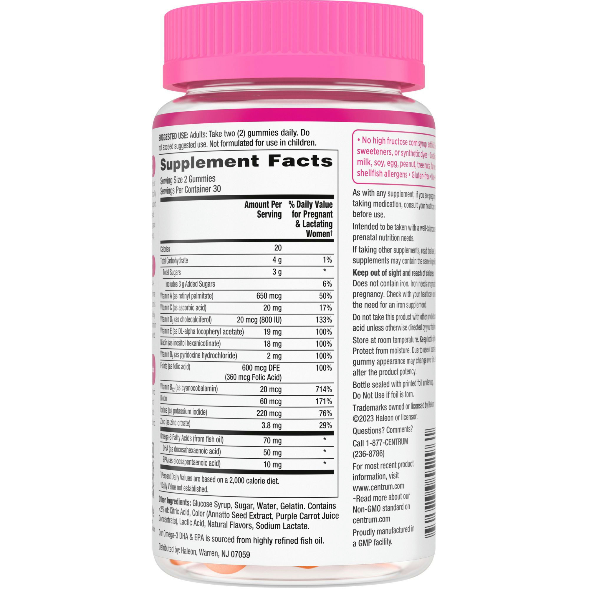 Centrum PreNatal Multivitamin Gummies With Folic Acid & DHA