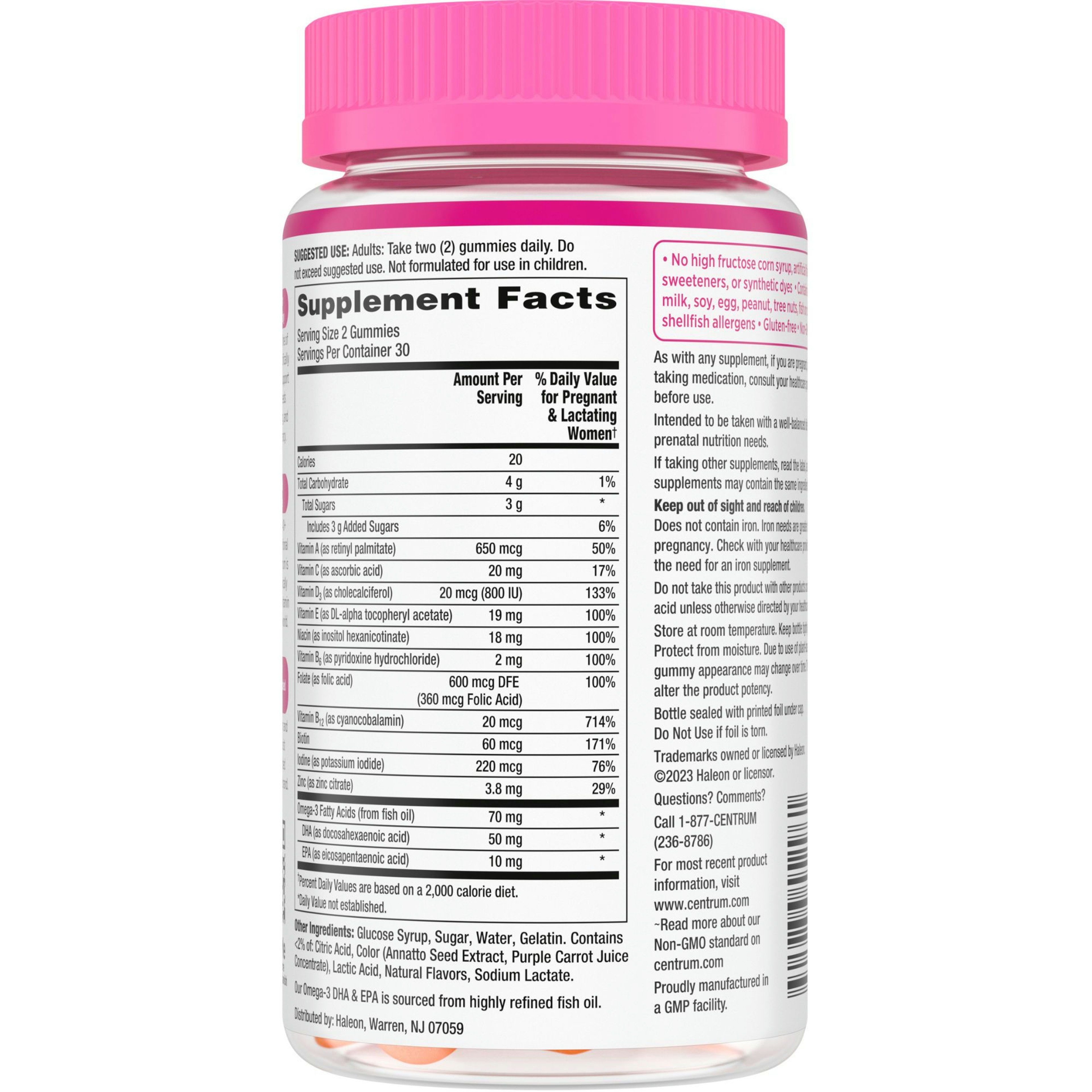 Centrum PreNatal Multivitamin Gummies With Folic Acid & DHA